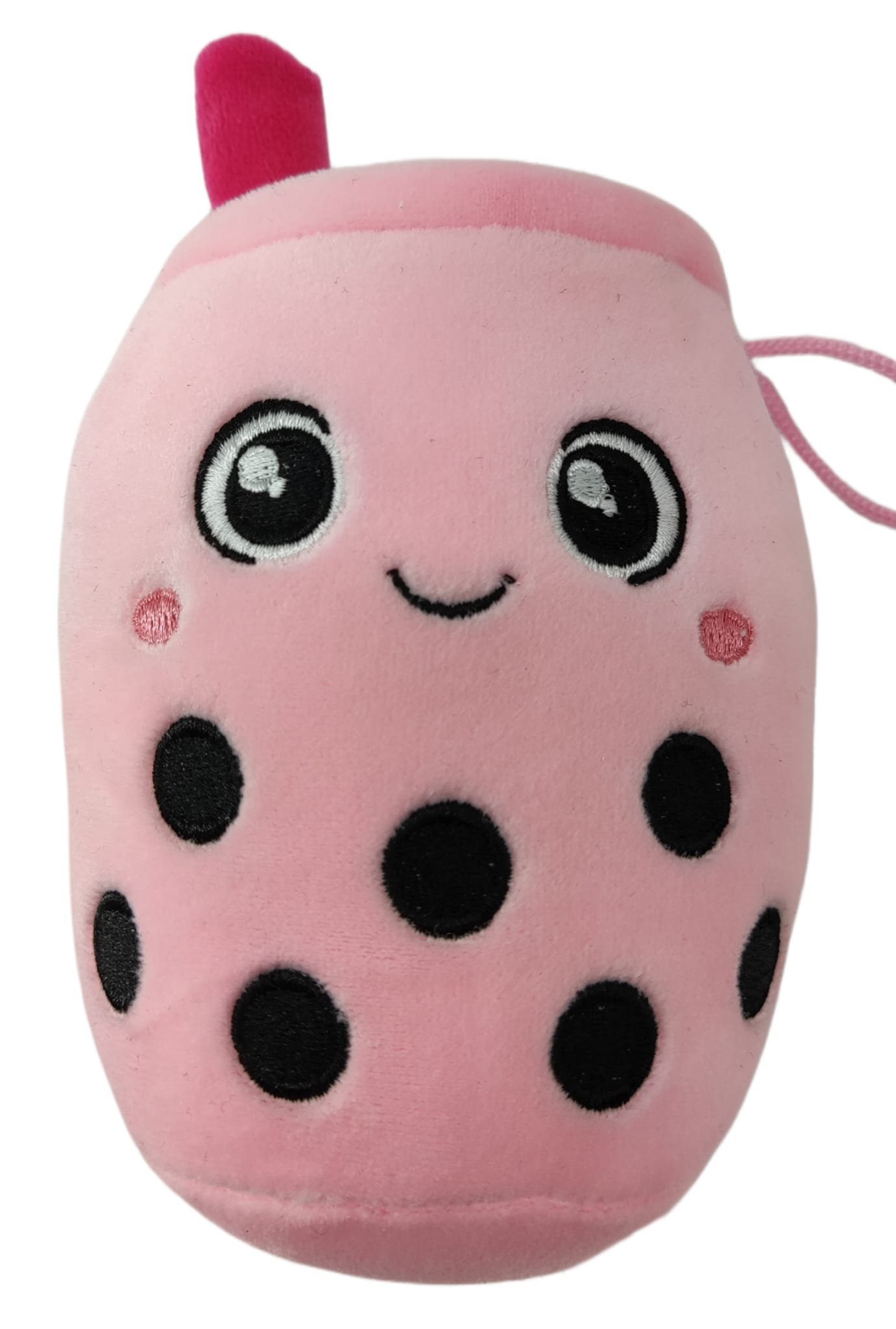 soma Kuscheltier Bubble Tea Plüschtier Boba Rosa-runde Augen 15 cm Kuscheltier Plü (1-St), Super weicher Plüsch Stofftier Kuscheltier für Kinder zum spielen