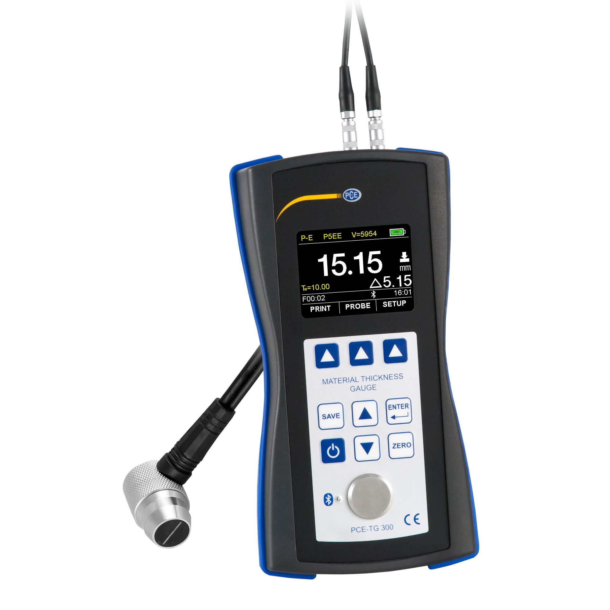Schichtdickenmessgerät PCE Instruments Materialdickenmessgerät PCE-TG 300-P5EE