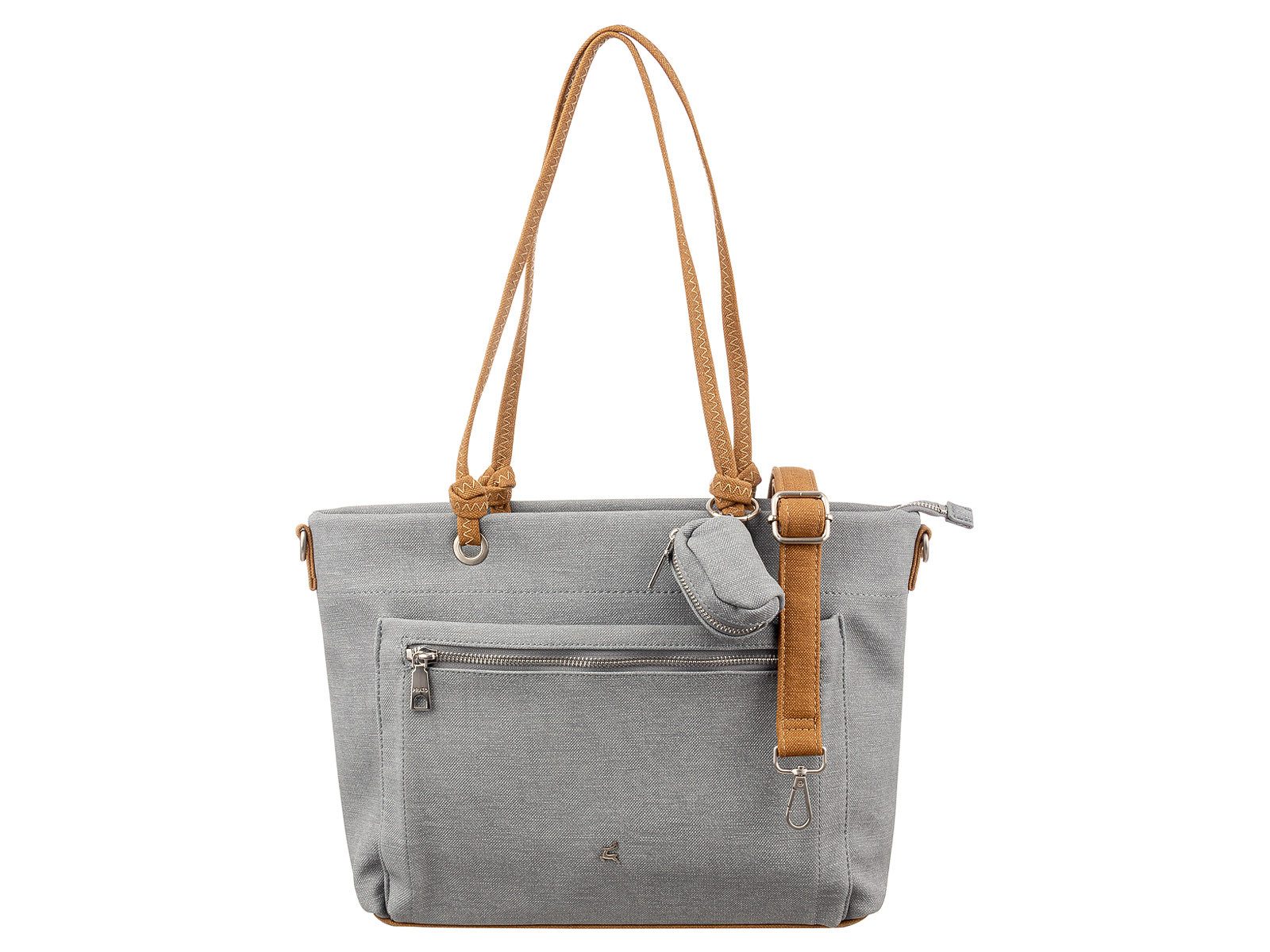 Prato Umhängetasche S049-LC Umhängetasche Shopper vielseitig einsetzbar (Stück, 1-tlg., 1), farbliche Akzente