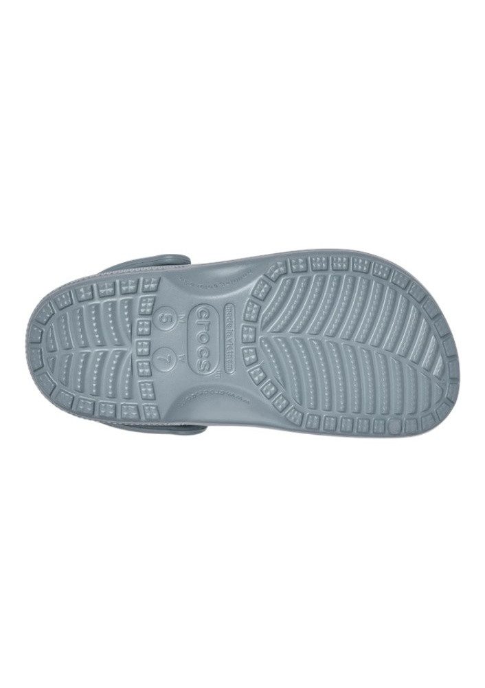 Crocs Sandale Classic Clog Concrete grau/blau Badeschuh – Bild 3 von 5