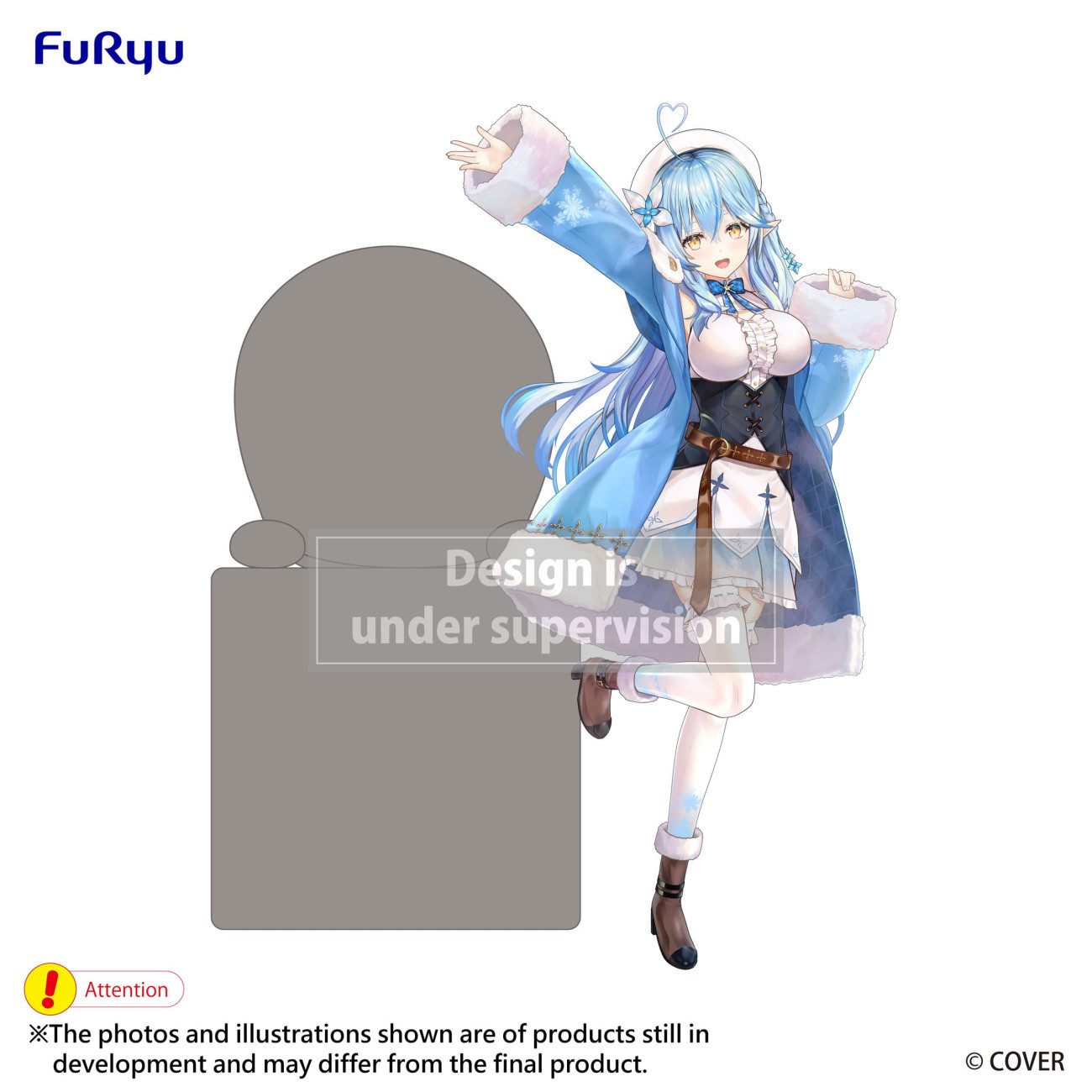 FuRyu Erotik-Actionfigur Hololive Production Hikkake PVC Statue Yukihana Lamy 10 cm