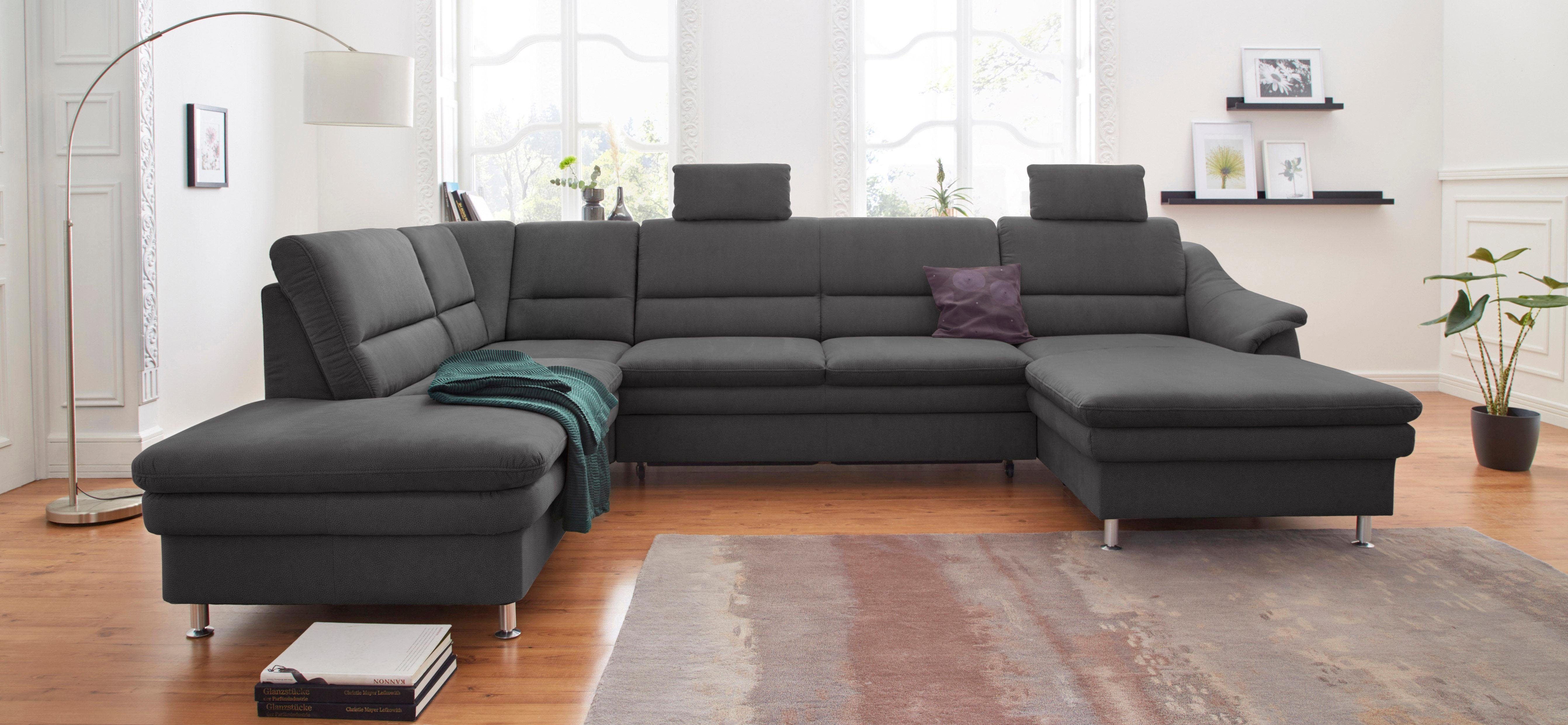 sit&more Wohnlandschaft "Cardoso U-Form" mit Federkern und Kopfstützen, mit günstig online kaufen