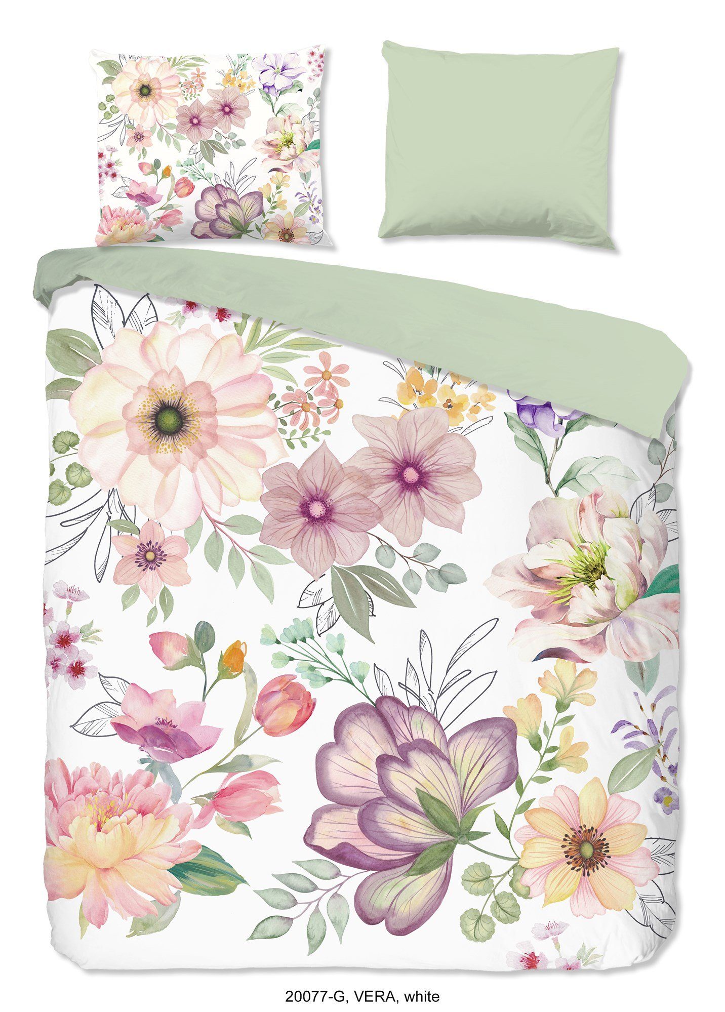 good morning Постельное белье VERA Постельное белье-Set Bettbezug & Kissenbezüge, Renforcé, 2 teilig, blumen