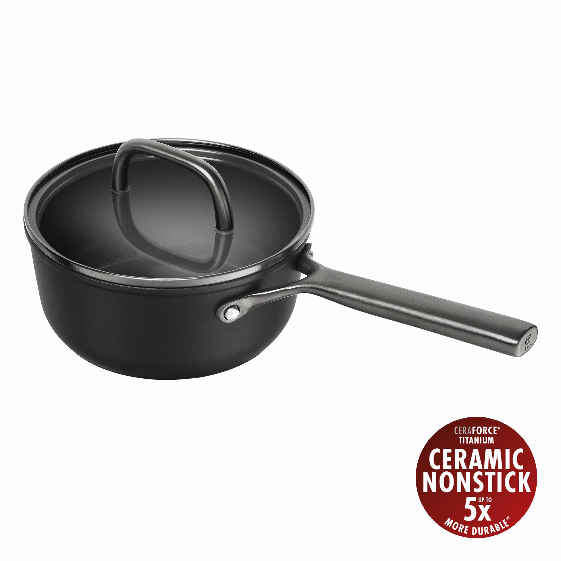Zwilling Kasserolle Milano, Aluminium (1-tlg), Made in Italy, inkl. Deckel, Keramikbeschichtung, Induktion