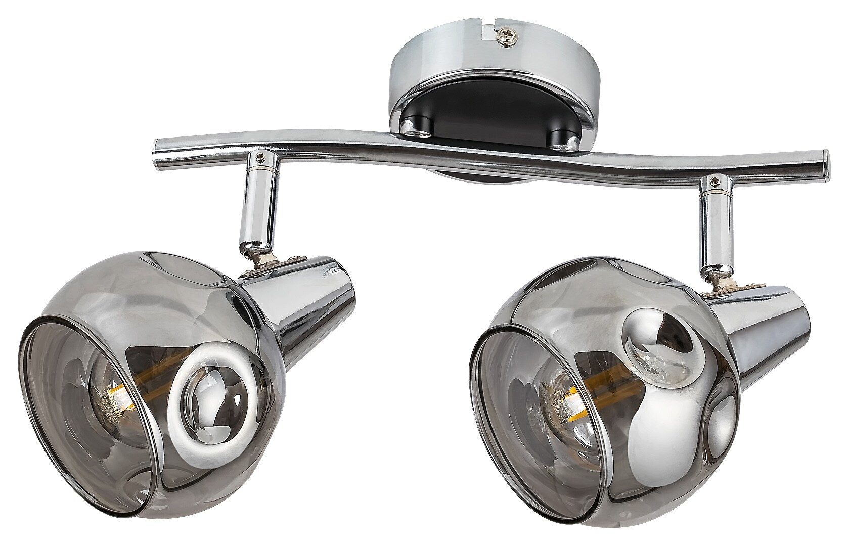 Rabalux LED Deckenspots "Tamara" 2-flammig, Metall, schwarz, E14, L150mm