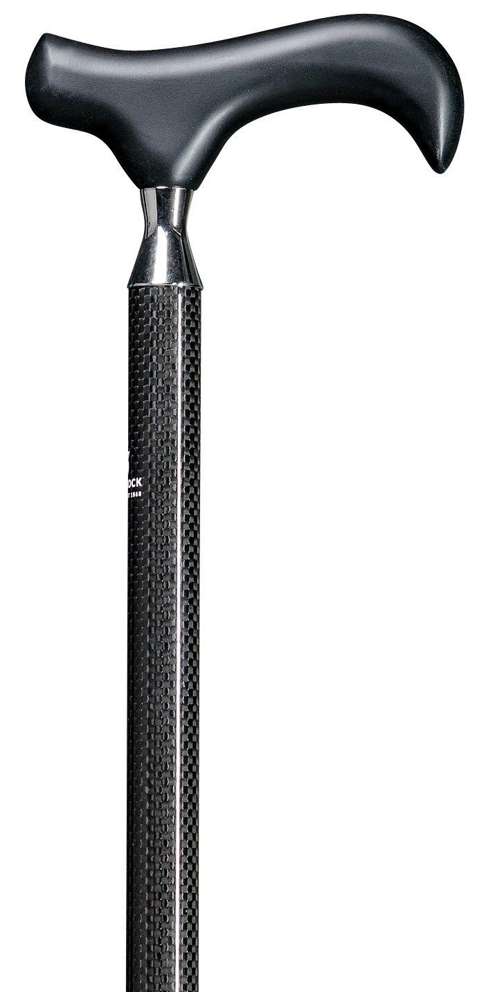 Stockshop Gehstock Physio-Step-Derby Carbon, Derbygriff Buchenholz, höhenverst.