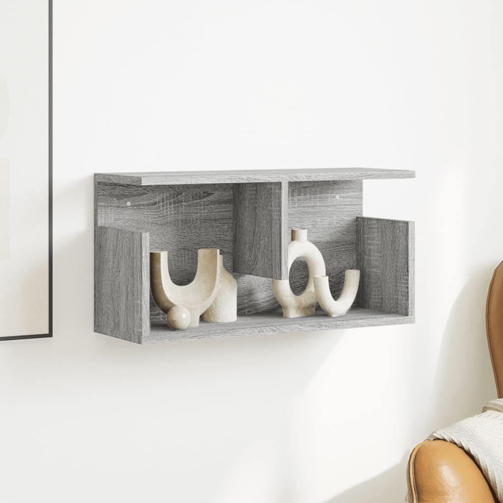 vidaXL Regal Wandschrank 60x20x30 cm Grau günstig online kaufen