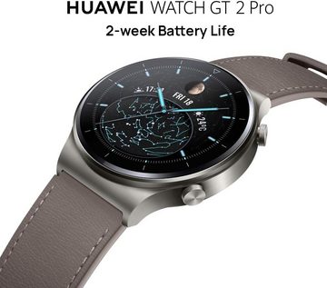 Huawei Exquisite Smartwatch Smartwatch (Android iOS), Watch GT 2 Pro Sport in Schwarz Eleganz, Innovation und Deutsche