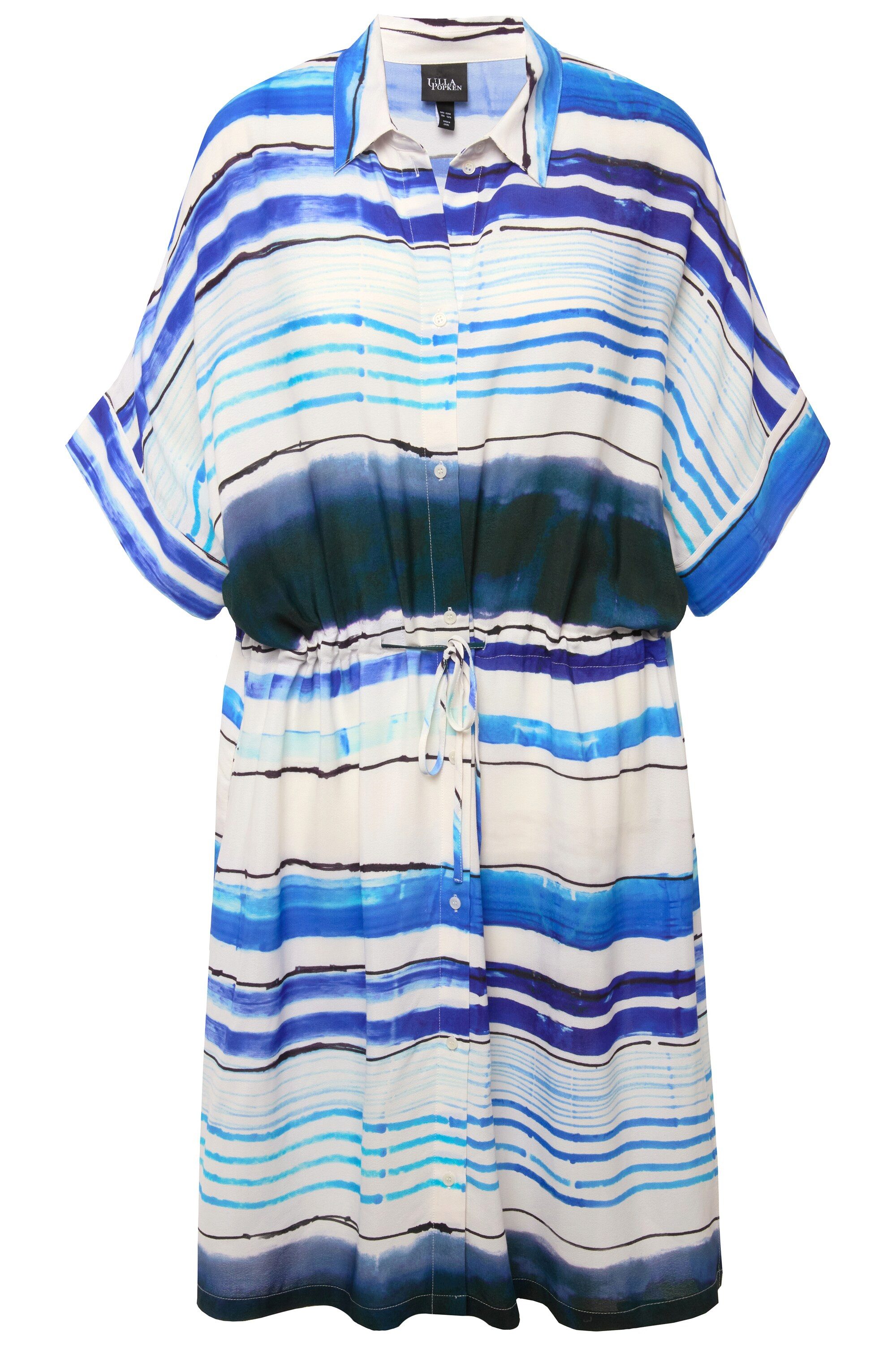 Ulla Popken Jerseykleid Midikleid Streifen Oversized günstig online kaufen