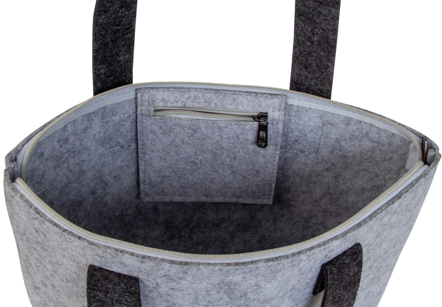 XiRRiX Shopper Handliche Einkaufstasche Filztasche Lieblingsbegleiter (Freizeittasche aus Filz mit Innentasche, H/B/T 30x39x12,5 cm), Einkaufshopper, Tragetasche