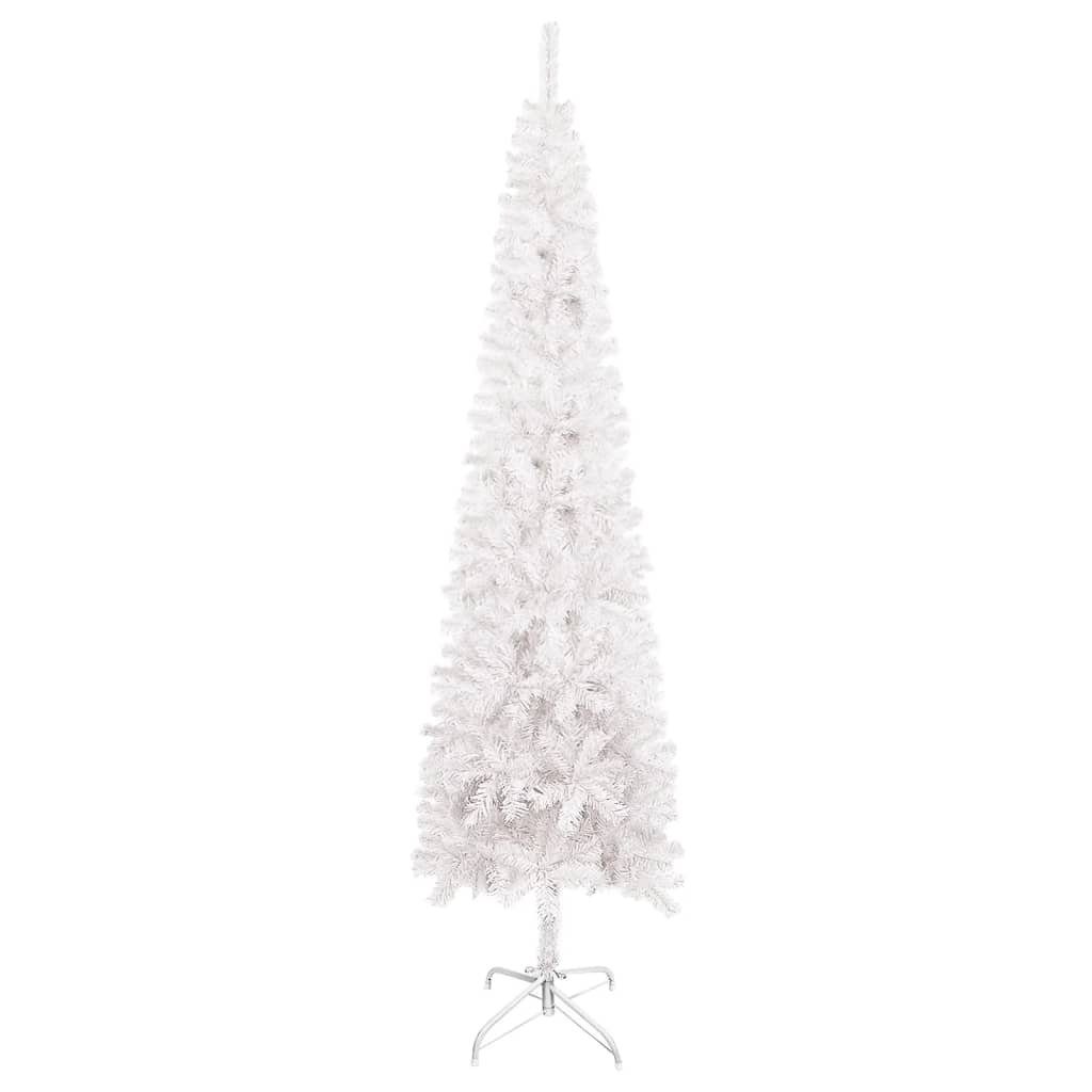 Weiß vidaXL Weihnachtsbaum cm Schlanker 150 Künstlicher Weihnachtsbaum