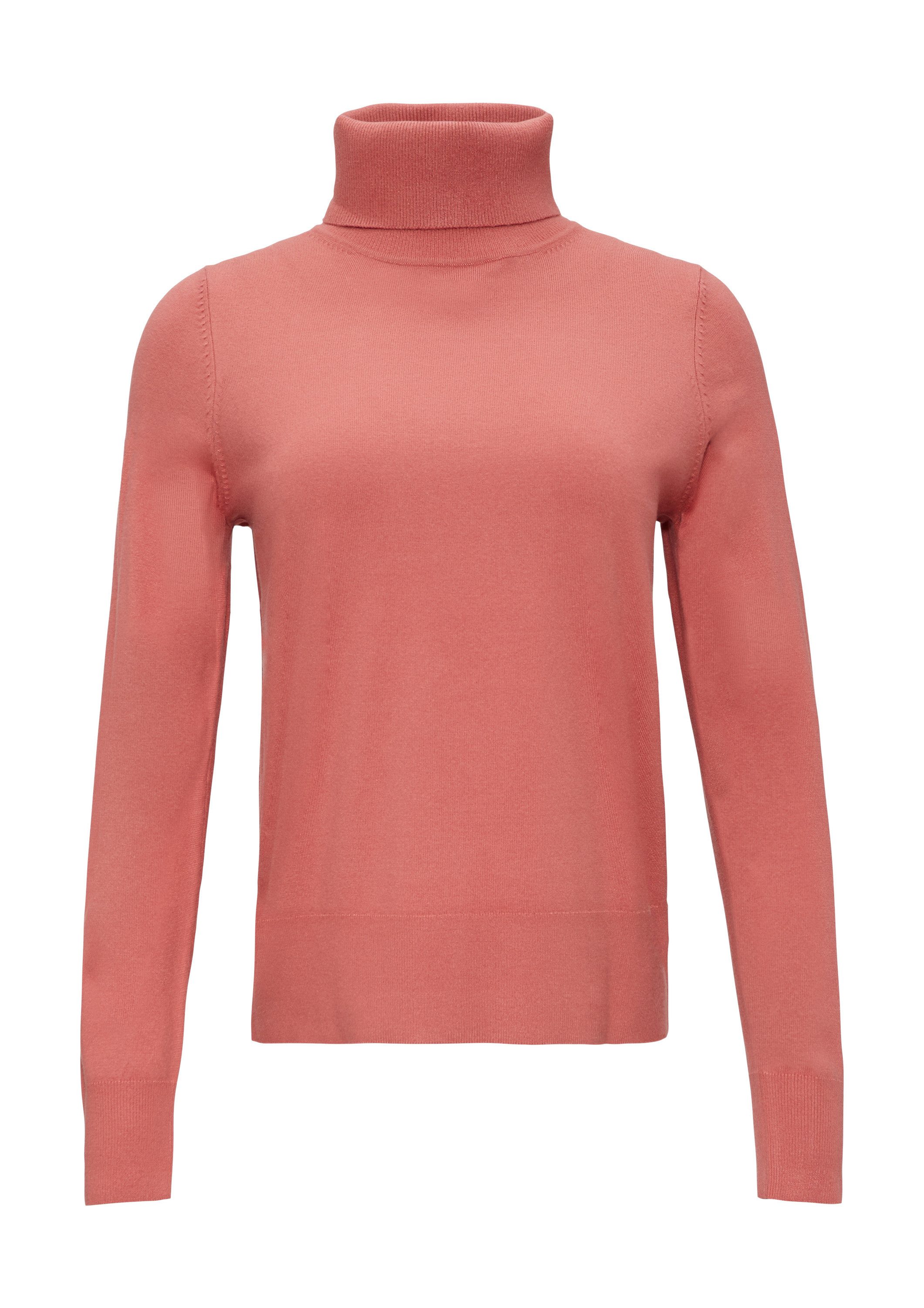 s.Oliver Longpullover Strickpullover Weicher Rollkragenpullover aus Viskose günstig online kaufen