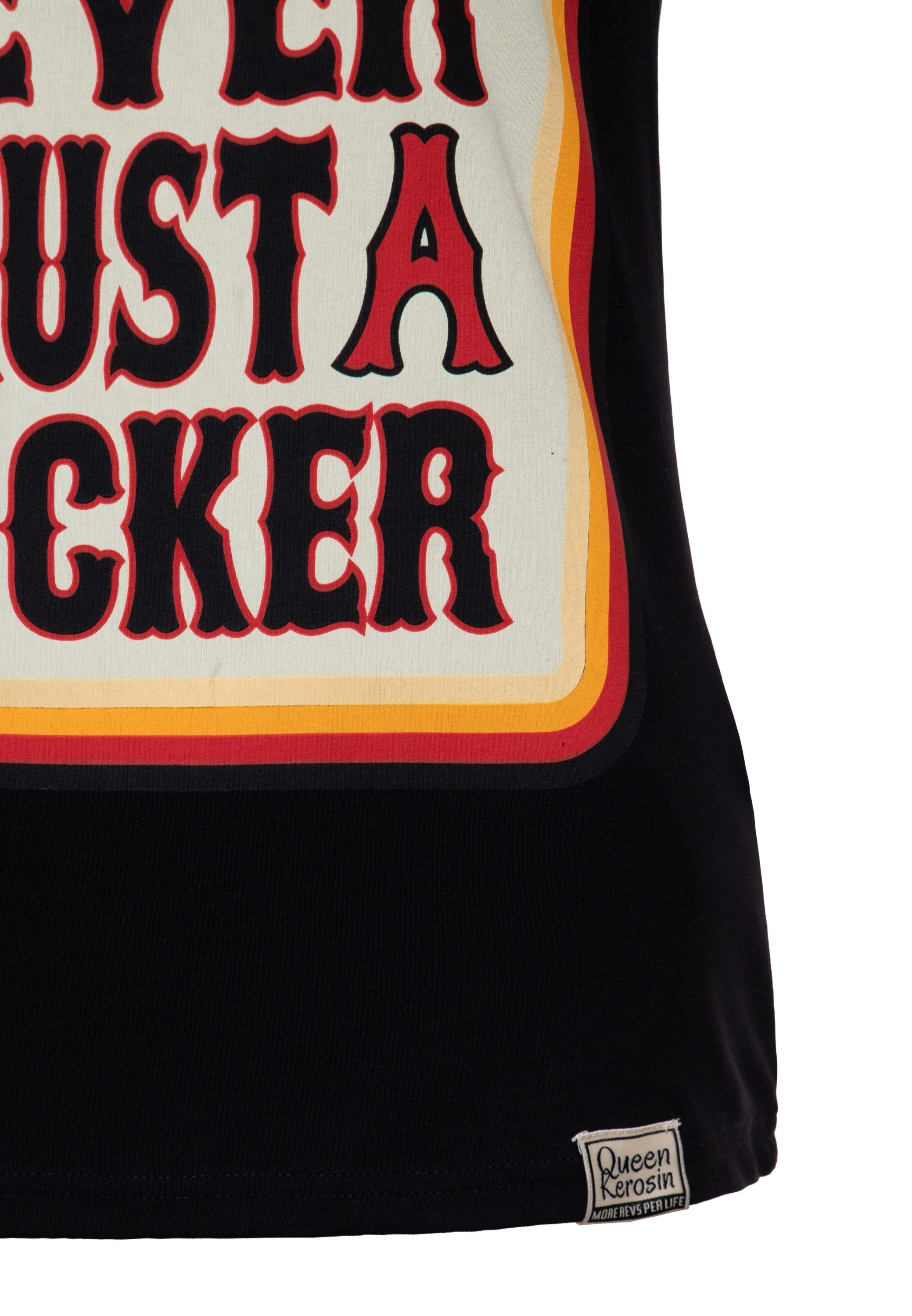 QueenKerosin Print-Shirt Never Trust A Fucker mit Statement Print – Bild 4 von 5