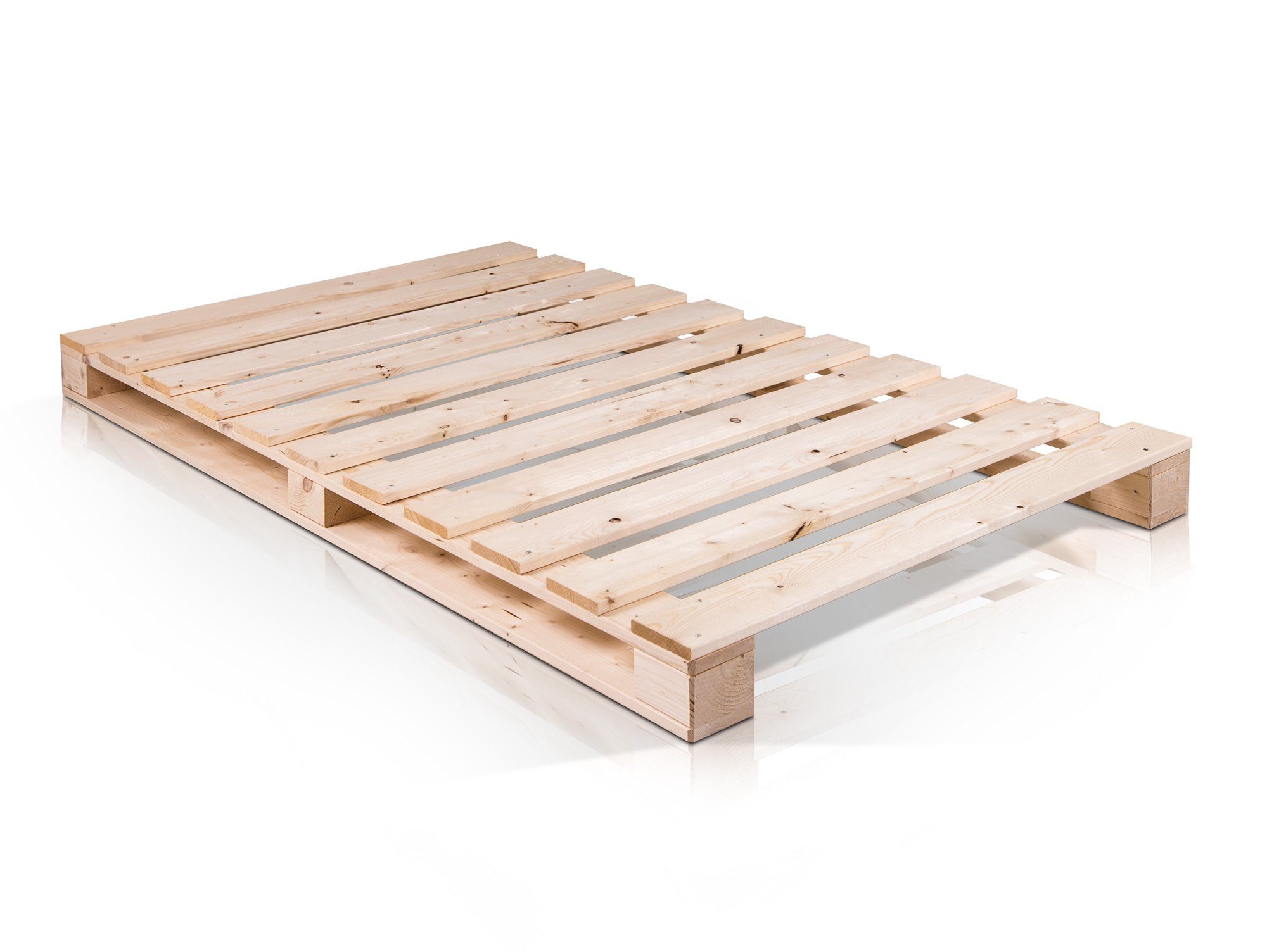 Moebel-Eins Massivholzbett PALETTI Massivholzbett / Palettenbett, PALETTI M günstig online kaufen