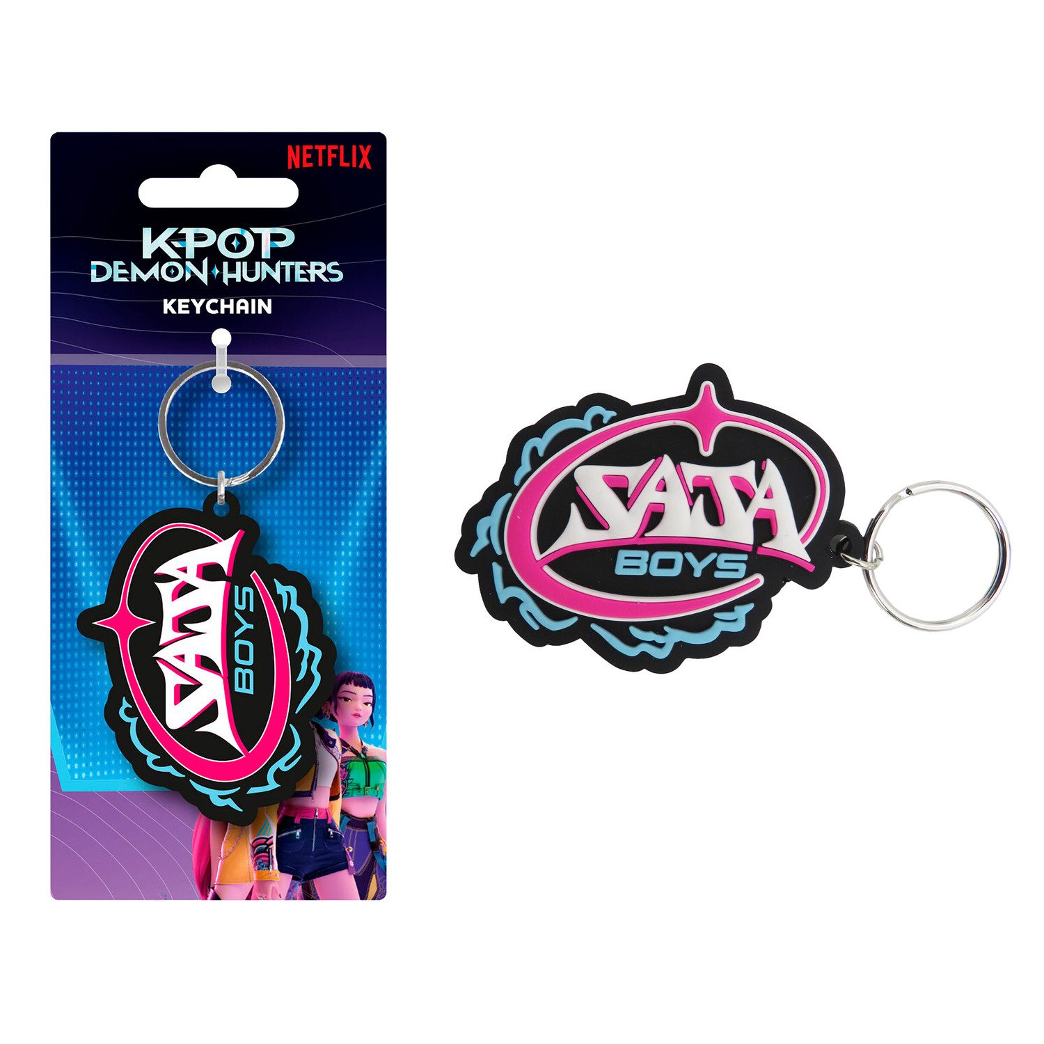 K-Pop Demon Hunters Schlüsselanhänger Saja Boys Schlüsselanhänger für Schlüssel Rucksack Tasche und Alltag (Set)