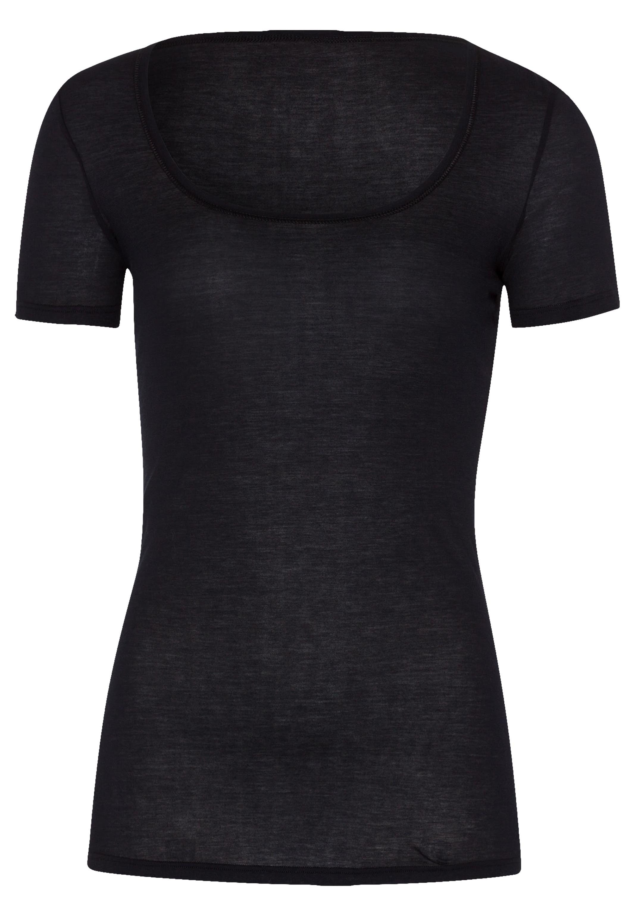 Hanro Unterhemd Ultralight (1-St) Unterhemd / Shirt Kurzarm - Baumwolle - Atmungsaktiv