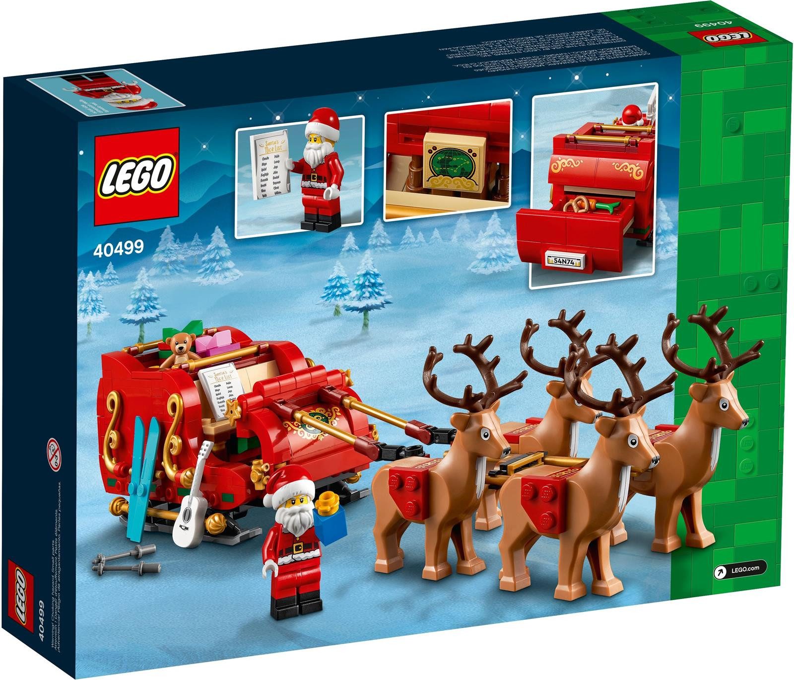 LEGO® LEGO® 40499 Schlitten des Weihnachtsmanns Konstruktionsspielsteine, (343 St)