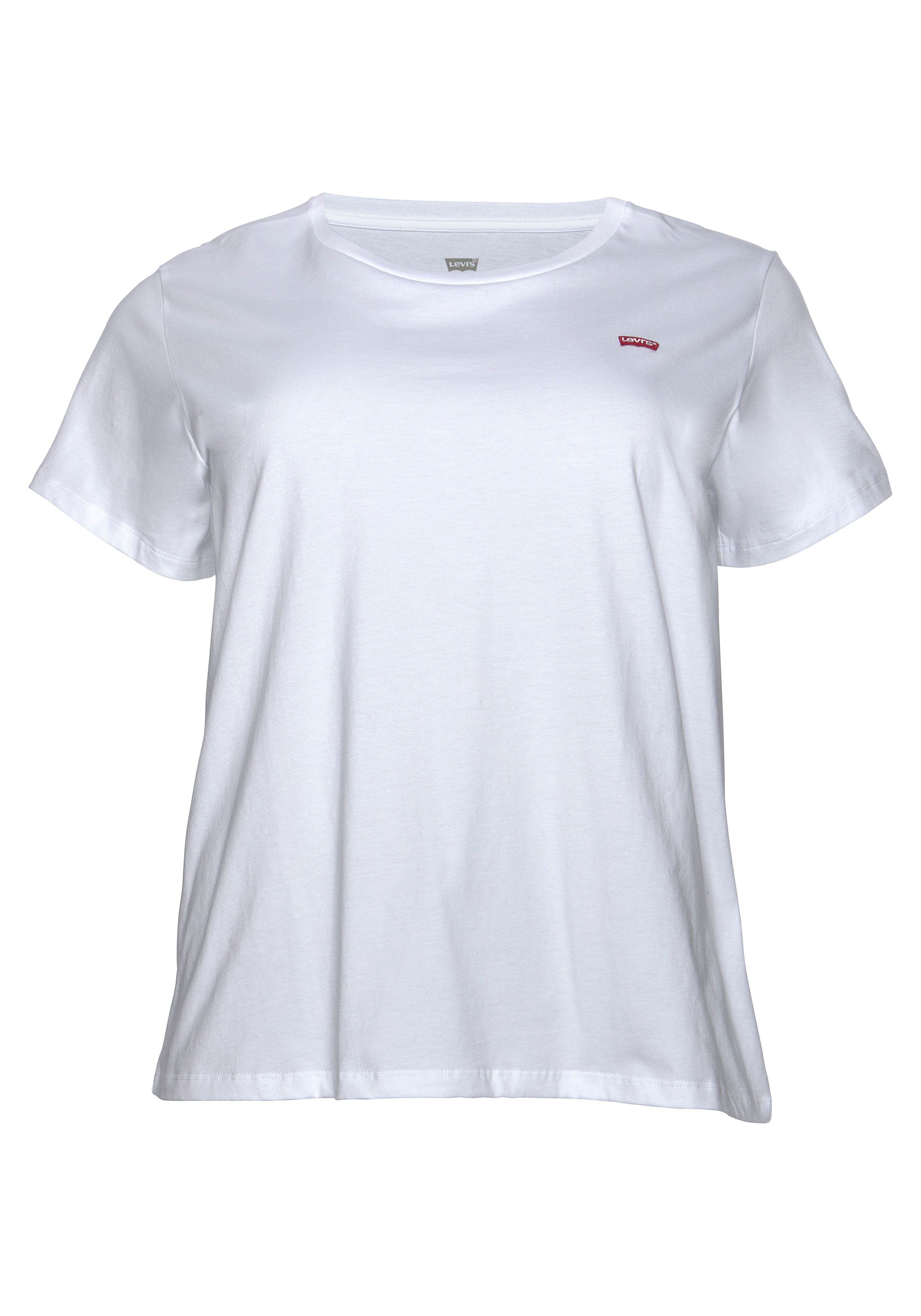 Levi's® Plus T-Shirt Perfect Crew (2er-Pack) schwarz weiß-schwarz-gestreift
