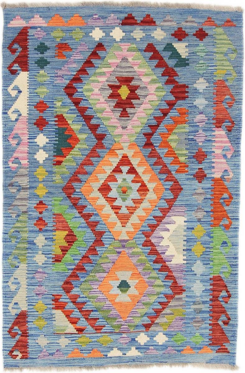 Orientteppich Kelim Afghan 102x156 Handgewebter Orientteppich, Nain Trading, rechteckig, Höhe: 3 mm | Kurzflor-Teppiche