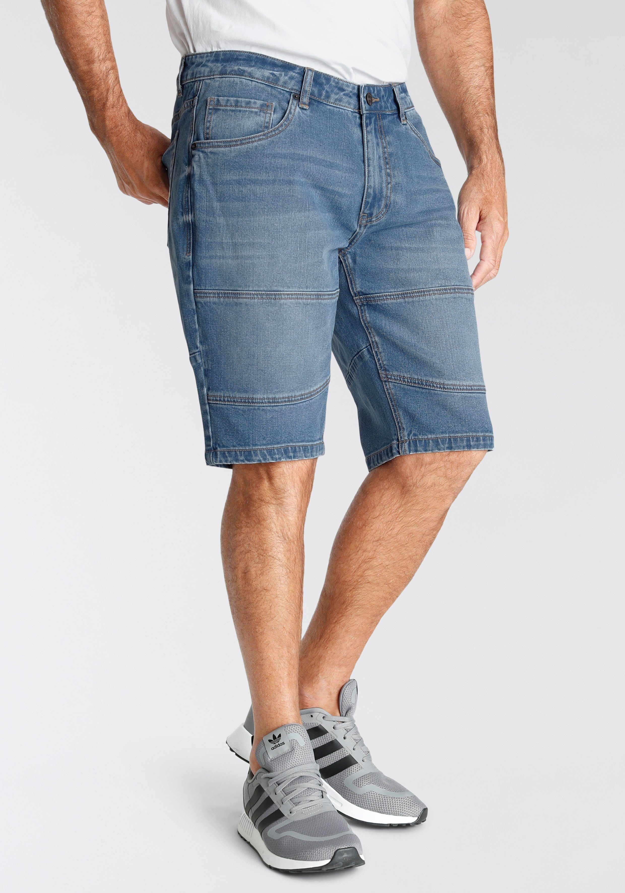 light Jeansbermudas Wash Ozon H.I.S wassersparende durch blue Produktion Ökologische,