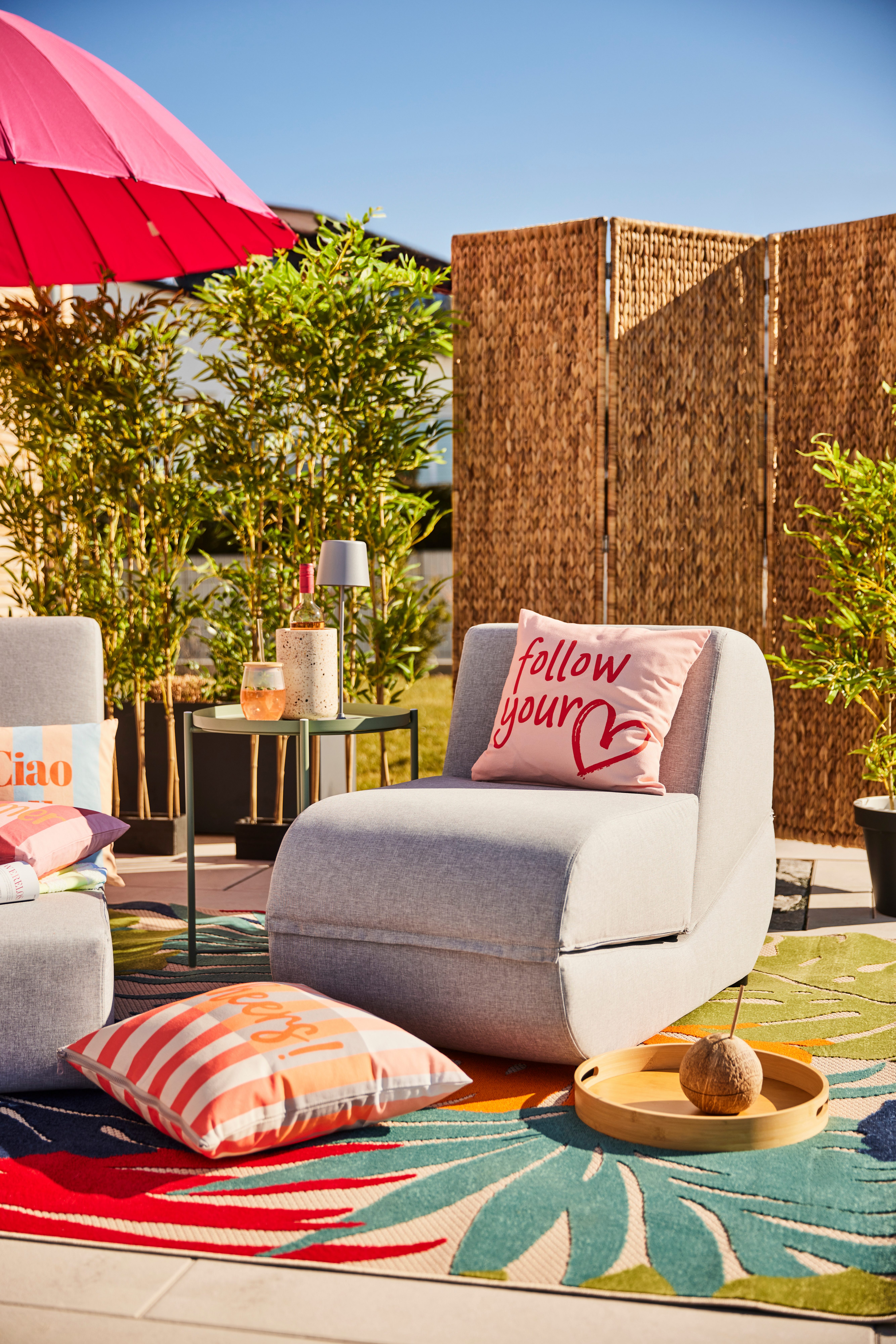 DOMO collection Loungesessel VENDY Outdoor (1-St), Zum Schlaf-und Relaxsessel wandelbar