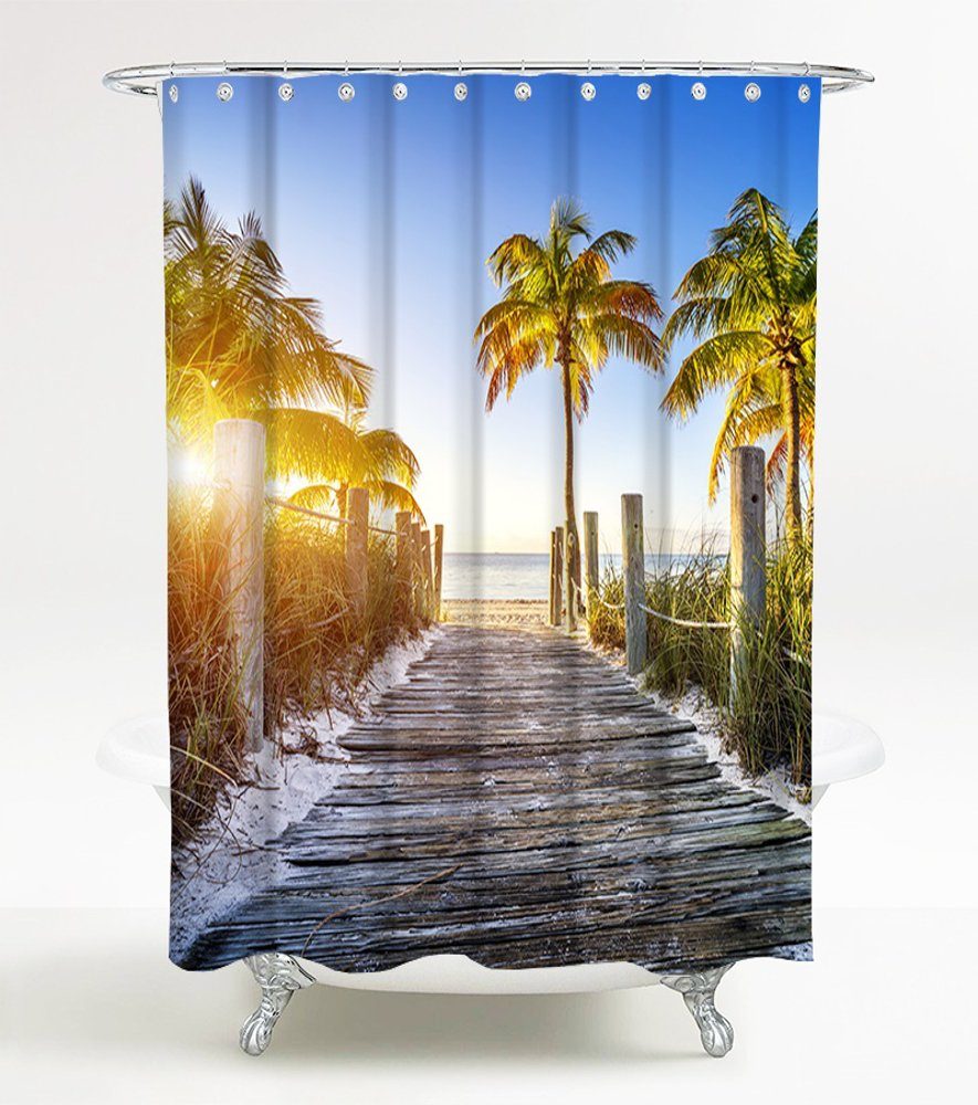 Sanilo Duschvorhang Fort Lauderdale 180 x 200 cm, 100% wasserdicht, Anti-Sc günstig online kaufen