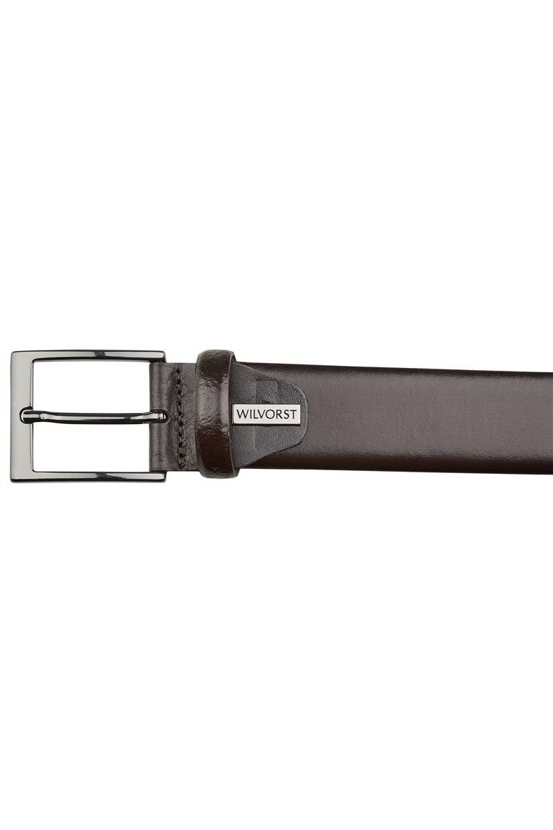 Wilvorst Ledergürtel Wilvorst GÜRTEL Herren Anzug-Gürtel Glattleder Dunkelb günstig online kaufen
