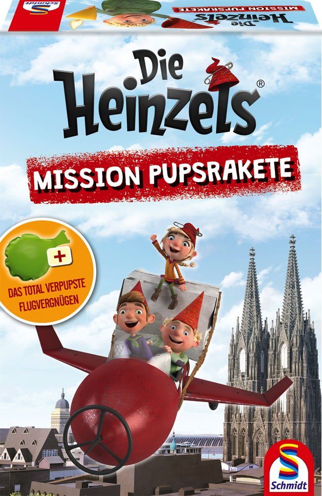 Schmidt Spiele Spiel, Kinderspiel Aktion Die Heinzels Mission Pupsrakete 40592
