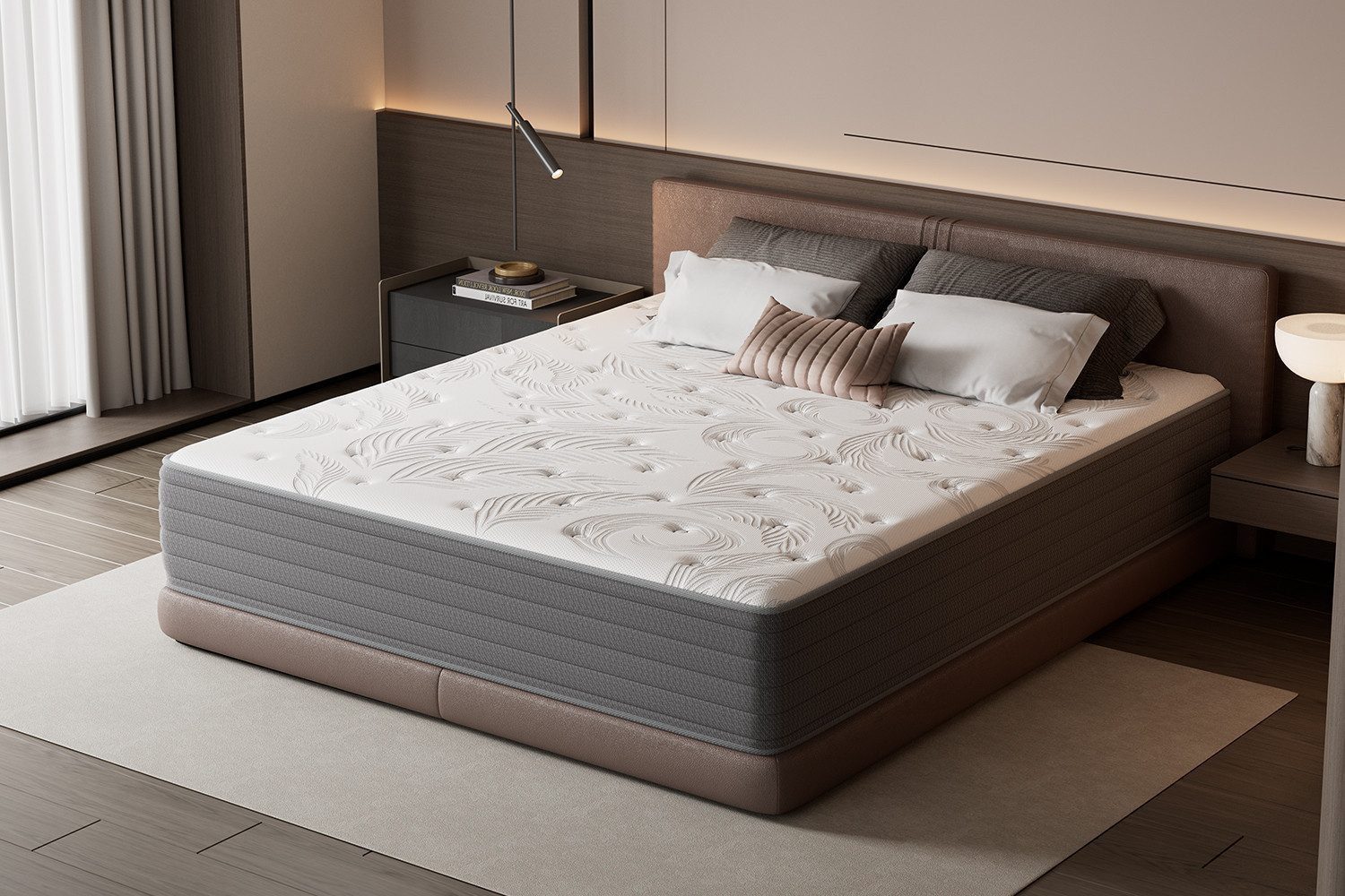 Taschenfederkernmatratze 7 Zonen, Matratze 90x200 cm, 140x200 cm & weitere Größen, CHICASA, 22 cm hoch, (ORTHOPÄDISCHE KÖRPERANPASSUNG, HÄRTEGRAD 3), BELASTBAR BIS 300 KG