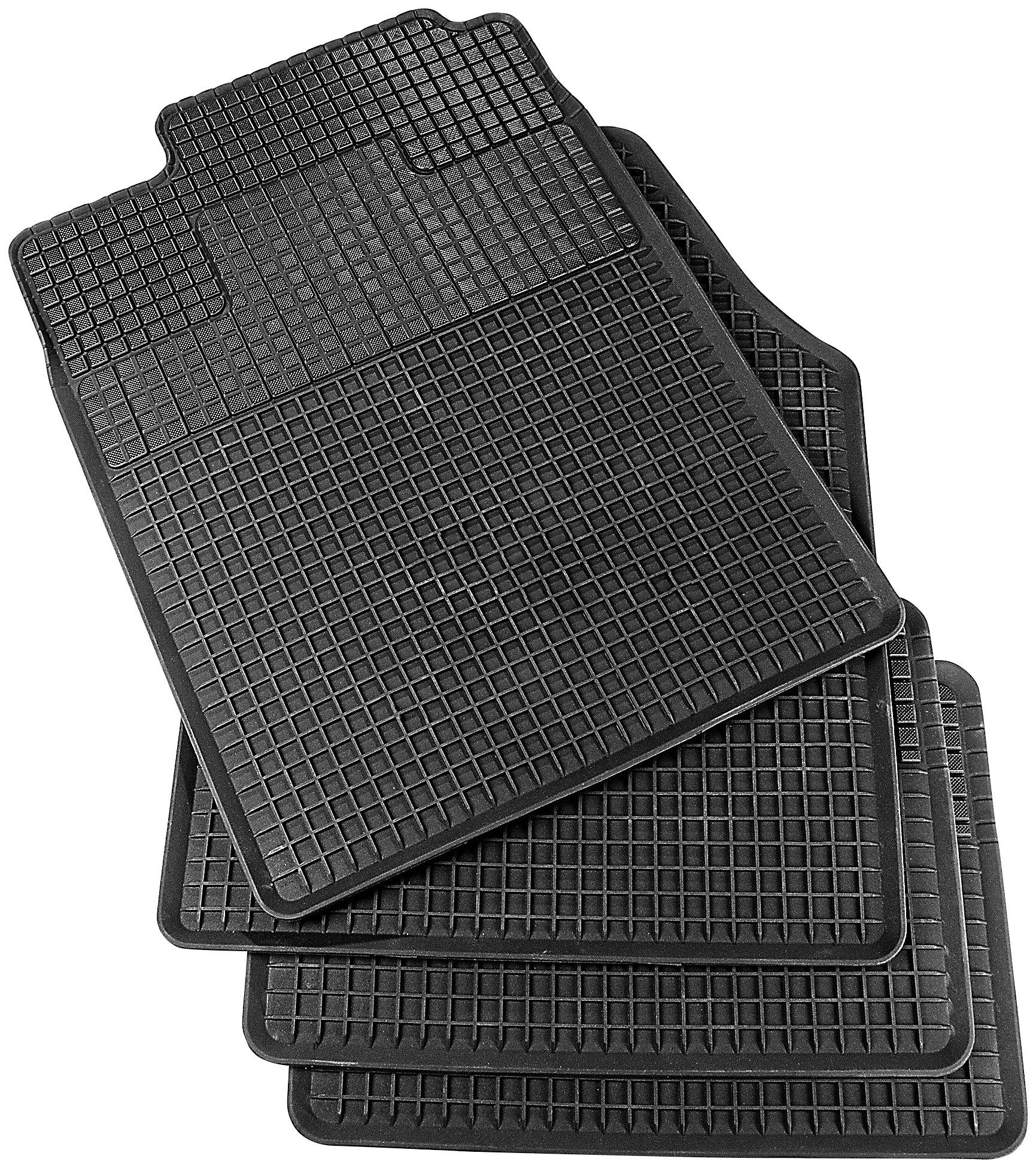 CarFashion Universal-Fußmatten Allwetter Auto-Fußmatten Set Parabolica, LAGERRÄUMUNG! (4 St), universal passend Kombi/PKW, universal passend, zuschneidbar, wasserabweisend, rutschsicher, robust