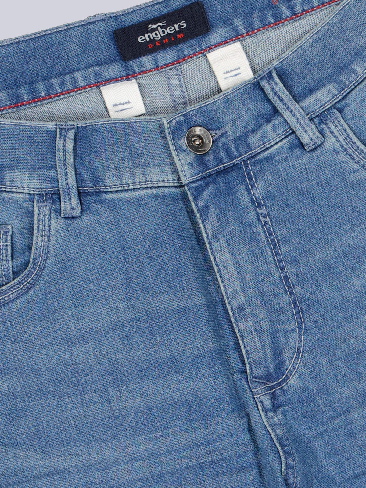 Engbers Jeansbermudas Herren Bermuda, Saphirblau
