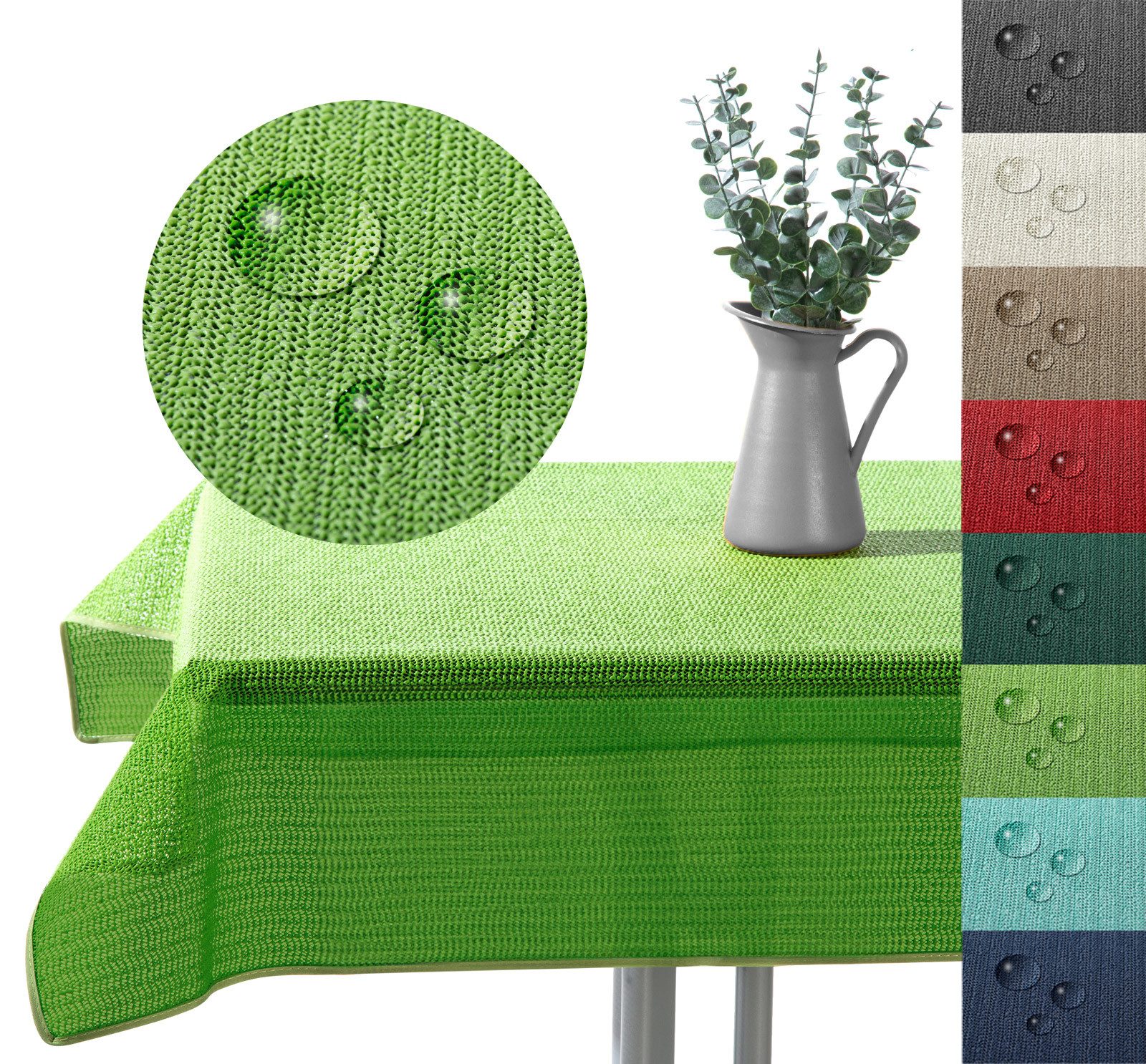 heimtexland Gartentischdecke Outdoor, mint/blau, Gr. rechteckig
