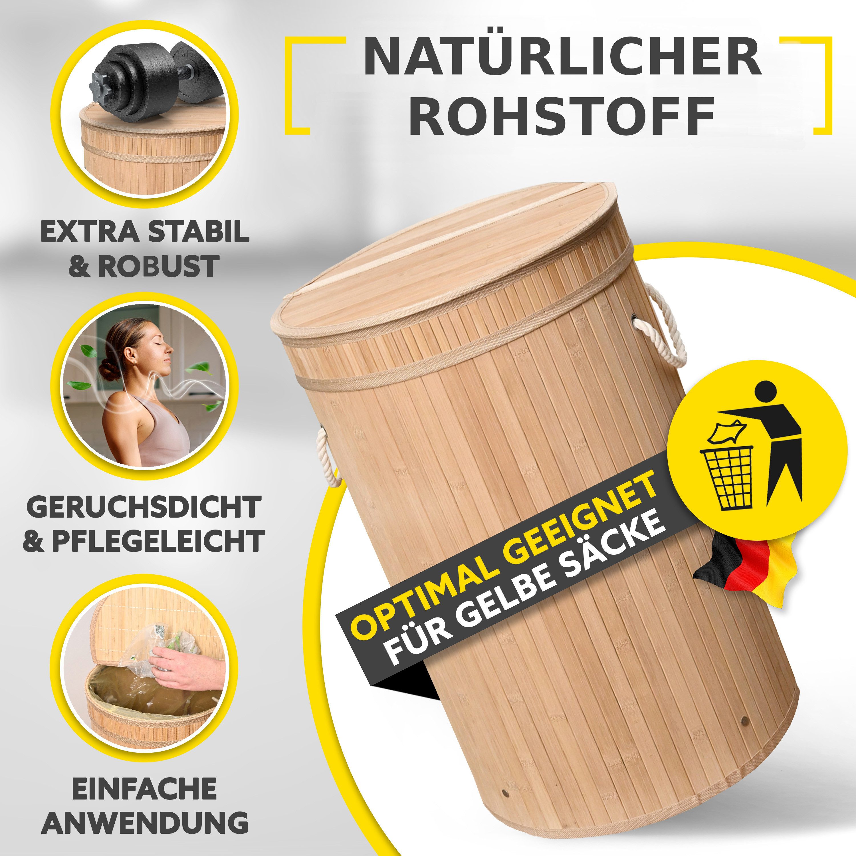 HANDFILL Flaschensammler Wäschekorb, Pfandflaschensammler & für günstig online kaufen