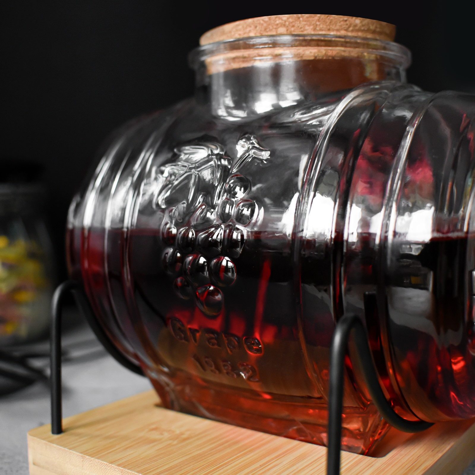 Sendez Getränkespender 3L Fass mit Zapfhahn aus Edelstahl Schnapsfass Weinfass Whiskyfass, 3 Liter