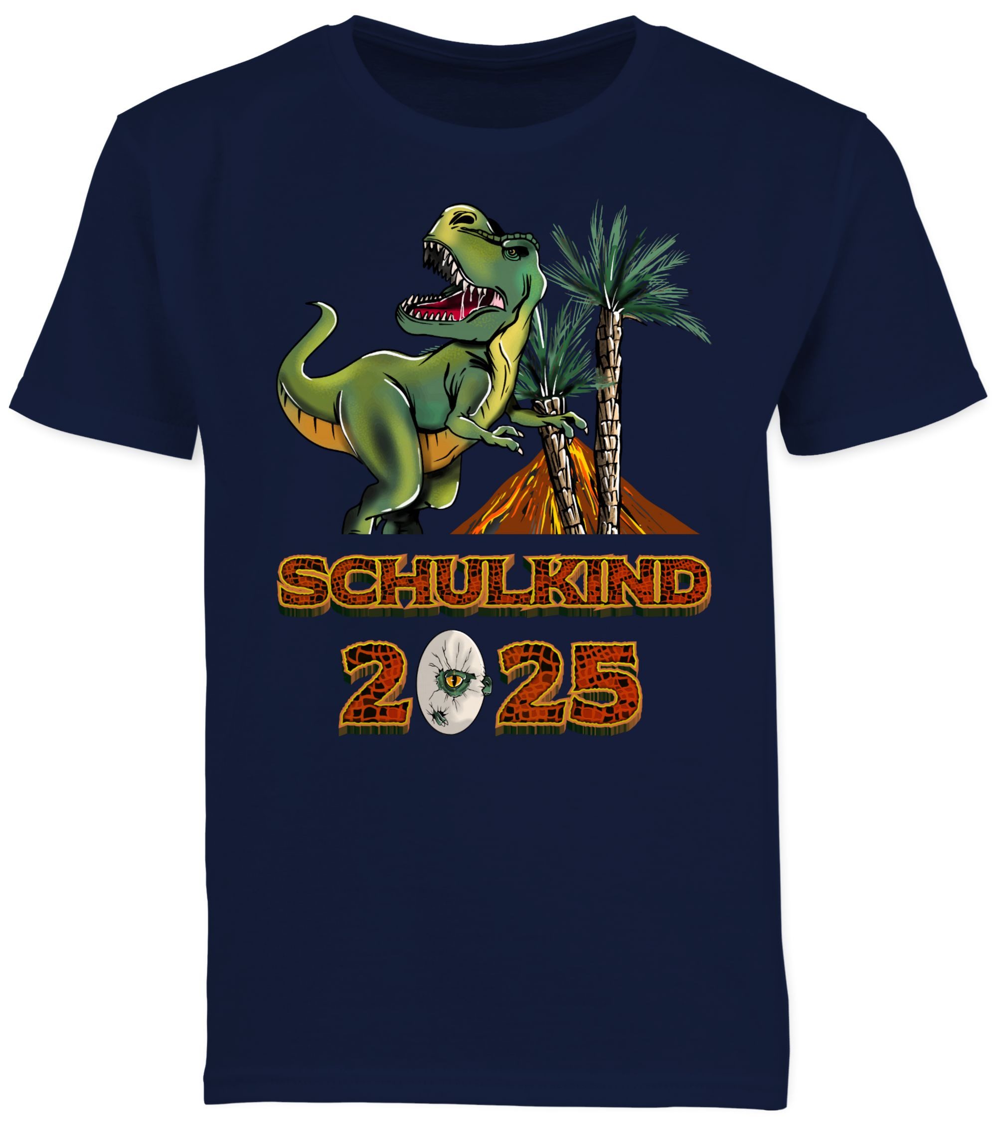 T-Shirt Schulkind 2025 T-Rex Dino Dinosaurier