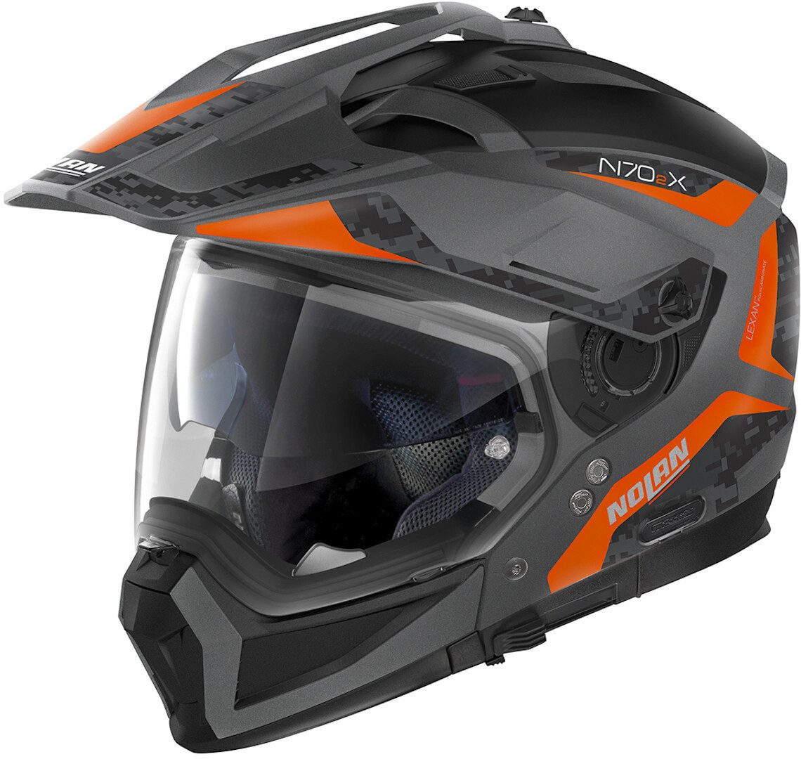 NOLAN Motocrosshelm N70-2 X Torpedo N-Com Helm, Notfallsystem-Polsterung (EQRS),integriertes Sonnenvisier