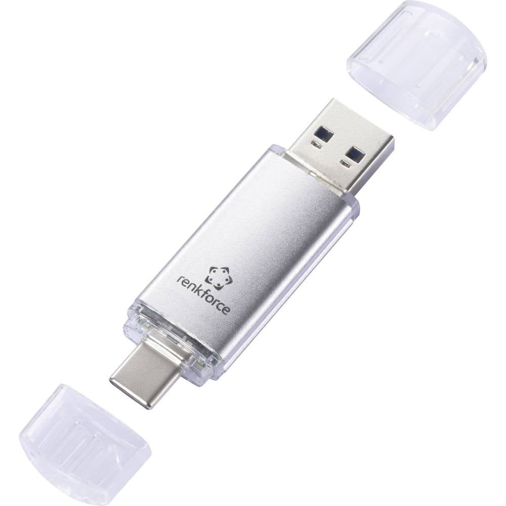 Renkforce Dual Port USB 3 OTG Stick, 32 GB RF-6684362 USB-Stick