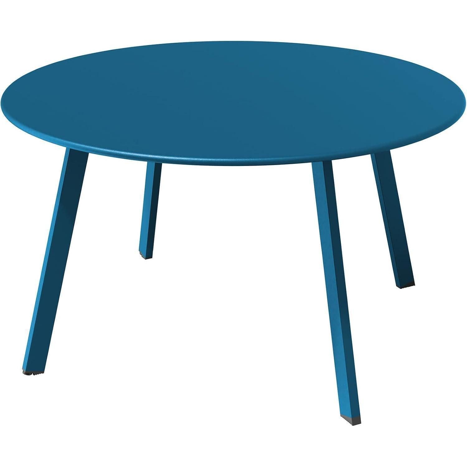 LuxusKollektion Beistelltisch Beistelltisch Kaffeetisch Balkontisch Outdoor Wohnzimmer Blau (1-St)