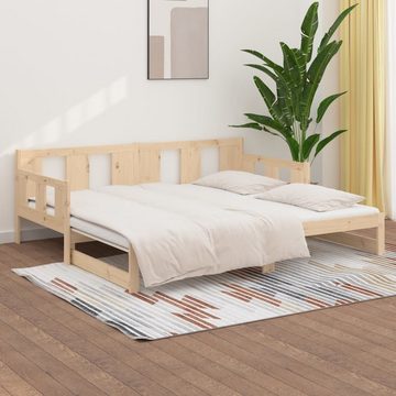 furnicato Bett Tagesbett Ausziehbar Massivholz Kiefer 2x(80x200) cm