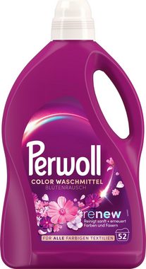 Perwoll Flüssig 2x 2,6 l (104 WL) Colorwaschmittel (Spar-Pack, [2-St. Feinwaschmittel reinigt sanft und erneuert Farben und Fasern für alle farbigen Textilien, mit Dreifach-Renew-Technologie)