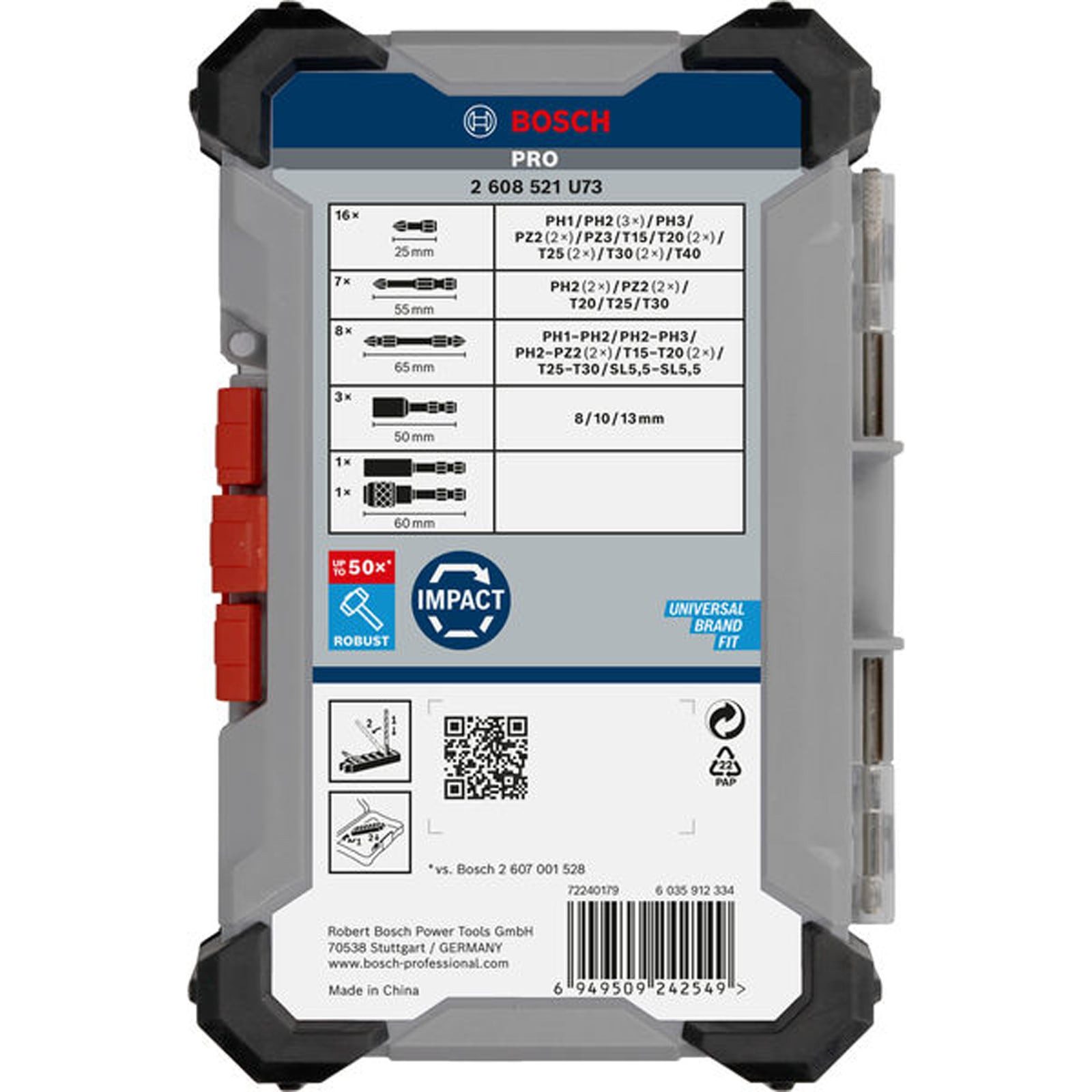 BOSCH Bit-Set Bosch PRO Impact Schrauberbit-Set 36-tlg. - 2608521U73