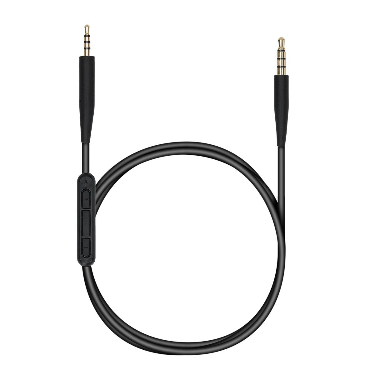 kwmobile Kopfhörerkabel für Bose QuietComfort 35 Audio-Kabel, (19.80 cm), Ersatz Kabel 140 cm Mikrofon Lautstärkeregler - 3.5mm Klinke