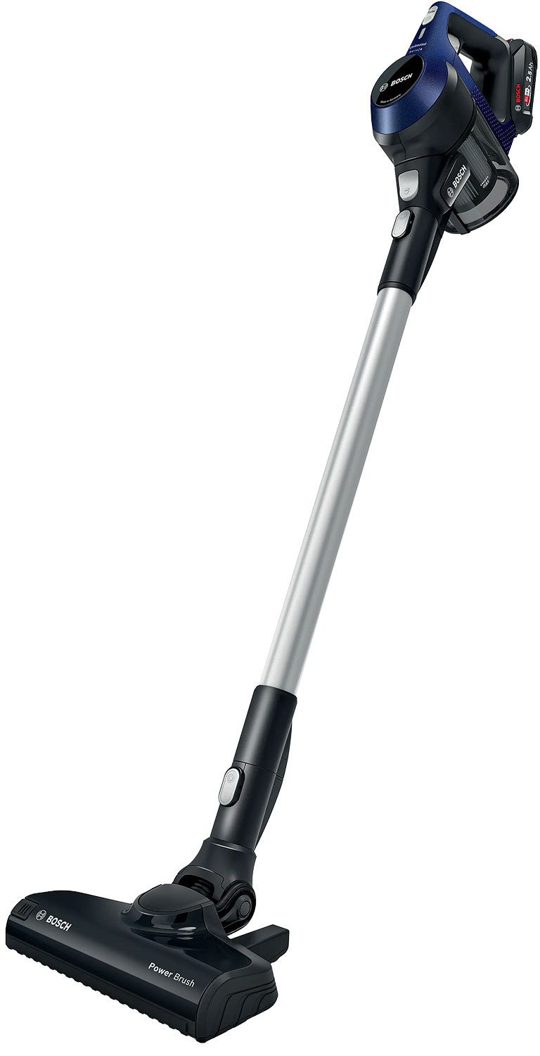 BOSCH Akku-Hand-und Stielstaubsauger Bosch BCS611P4A Akkustaubsauger blau beutellos
