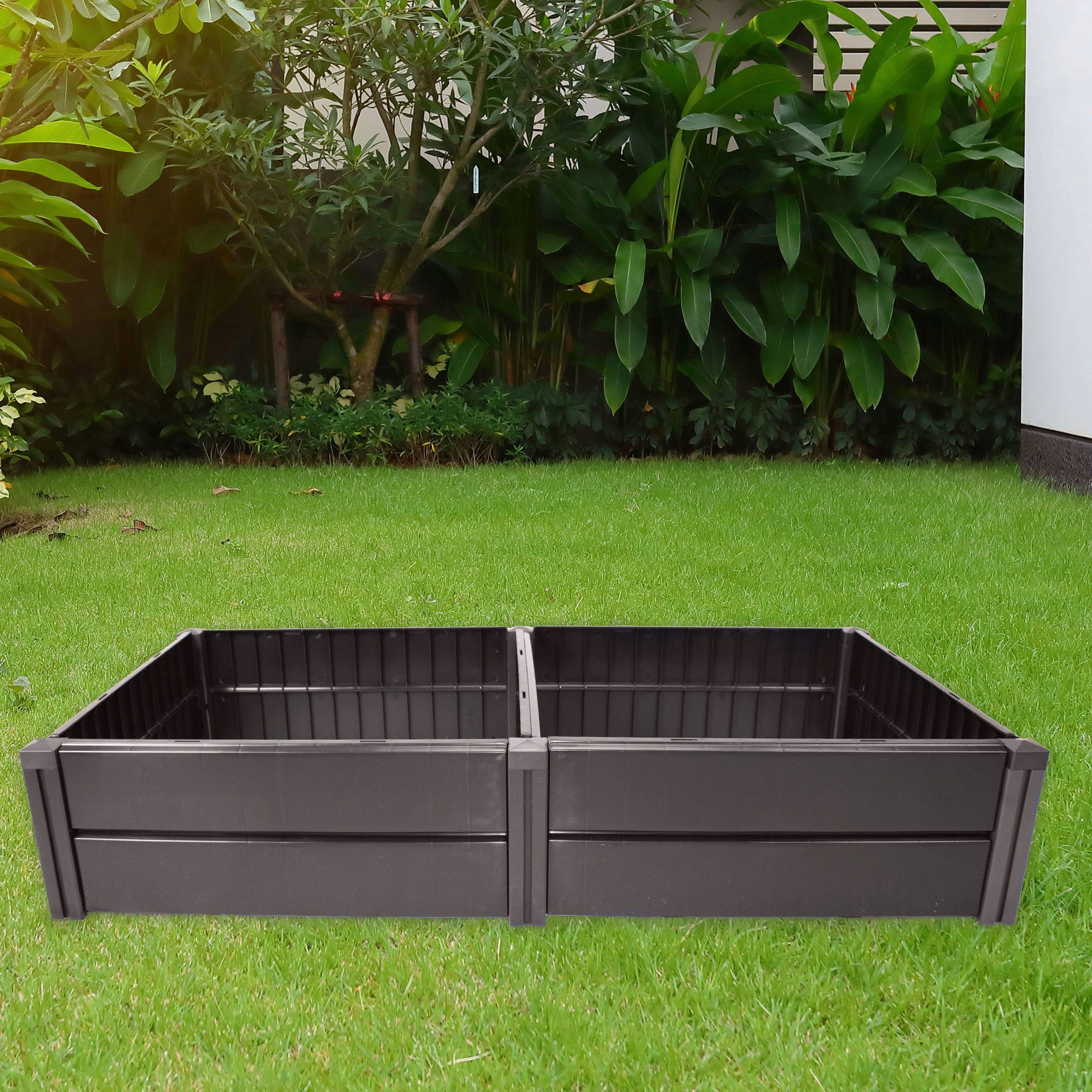 KHW Hochbeet "Demeter L" aus wetterbeständigem Kunststoff, BxTxH: 158x82x31 cm, 336 Liter