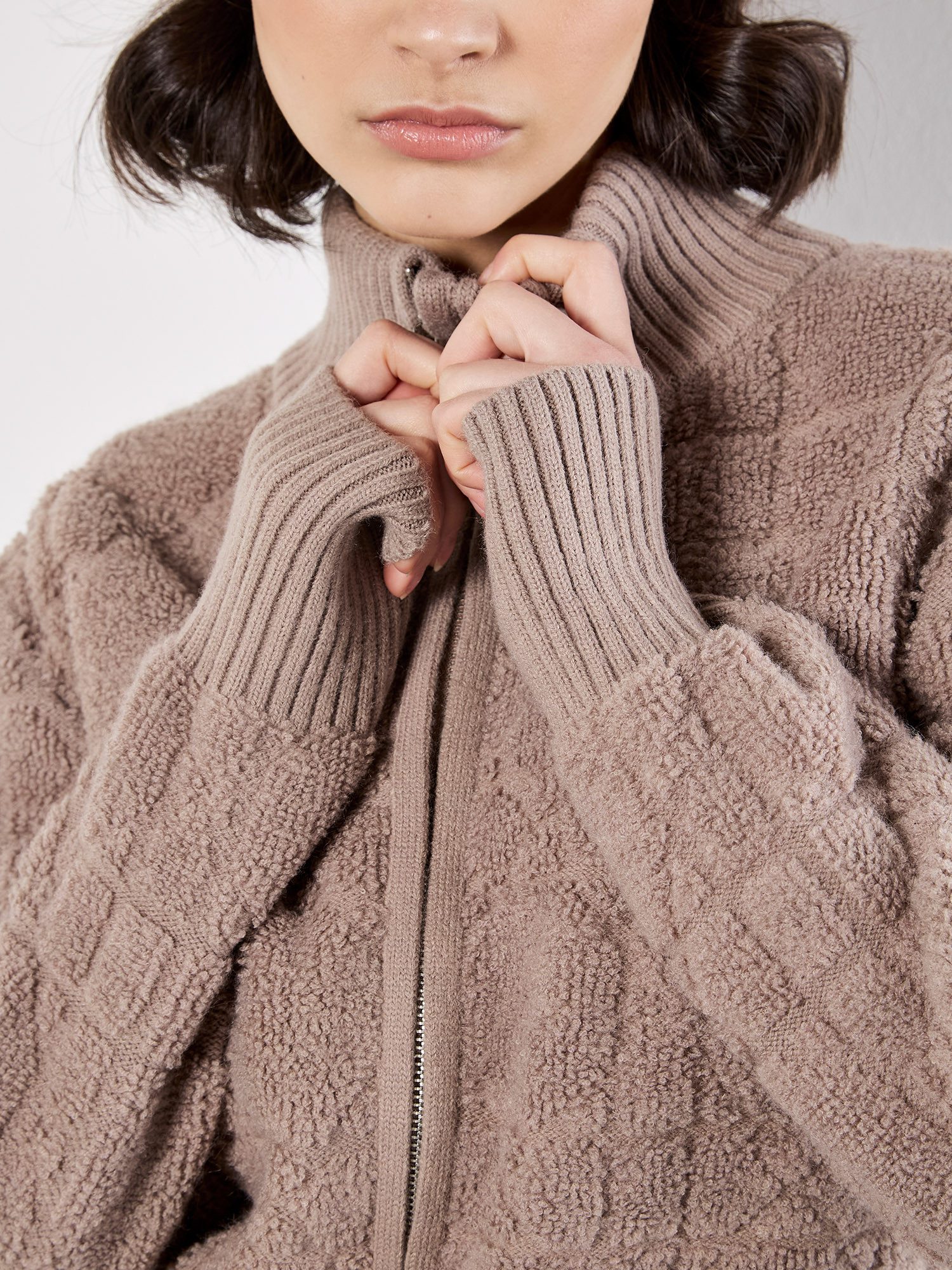 Apricot Cardigan Kurzjacke aus Bouclé