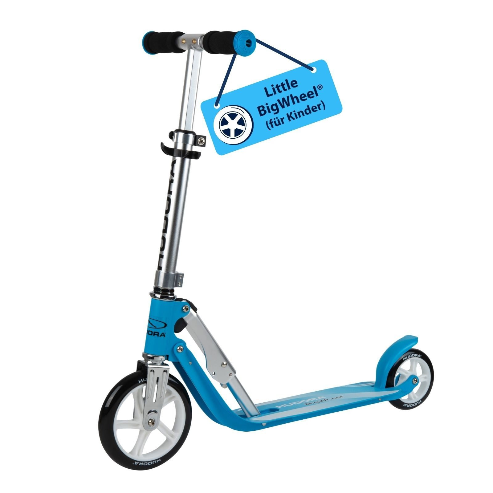 Hudora Cityroller Little BigWheel®, Kinderroller, einklappbarer, höhenverstellbarer Kick-Scooter