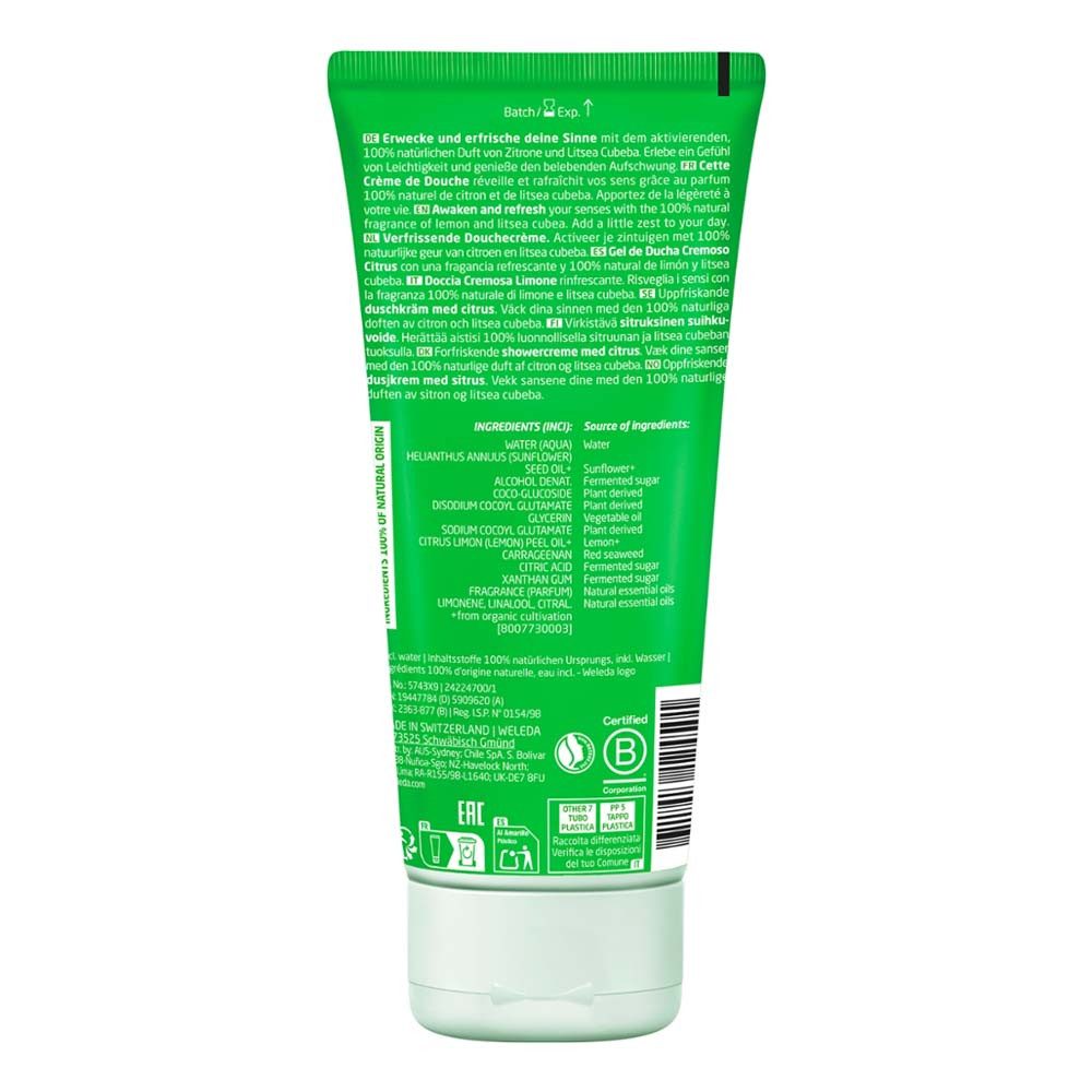 WELEDA Duschgel Citrus - Refresh Shower Cream 200ml 2er Pack