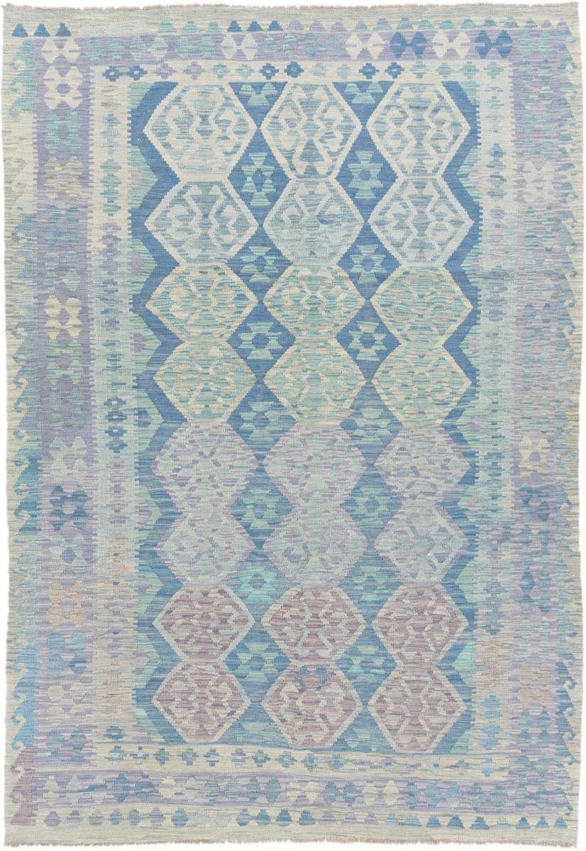 Orientteppich Kelim Afghan 202x292 Handgewebter Orientteppich, Nain Trading, rechteckig, Höhe: 3 mm