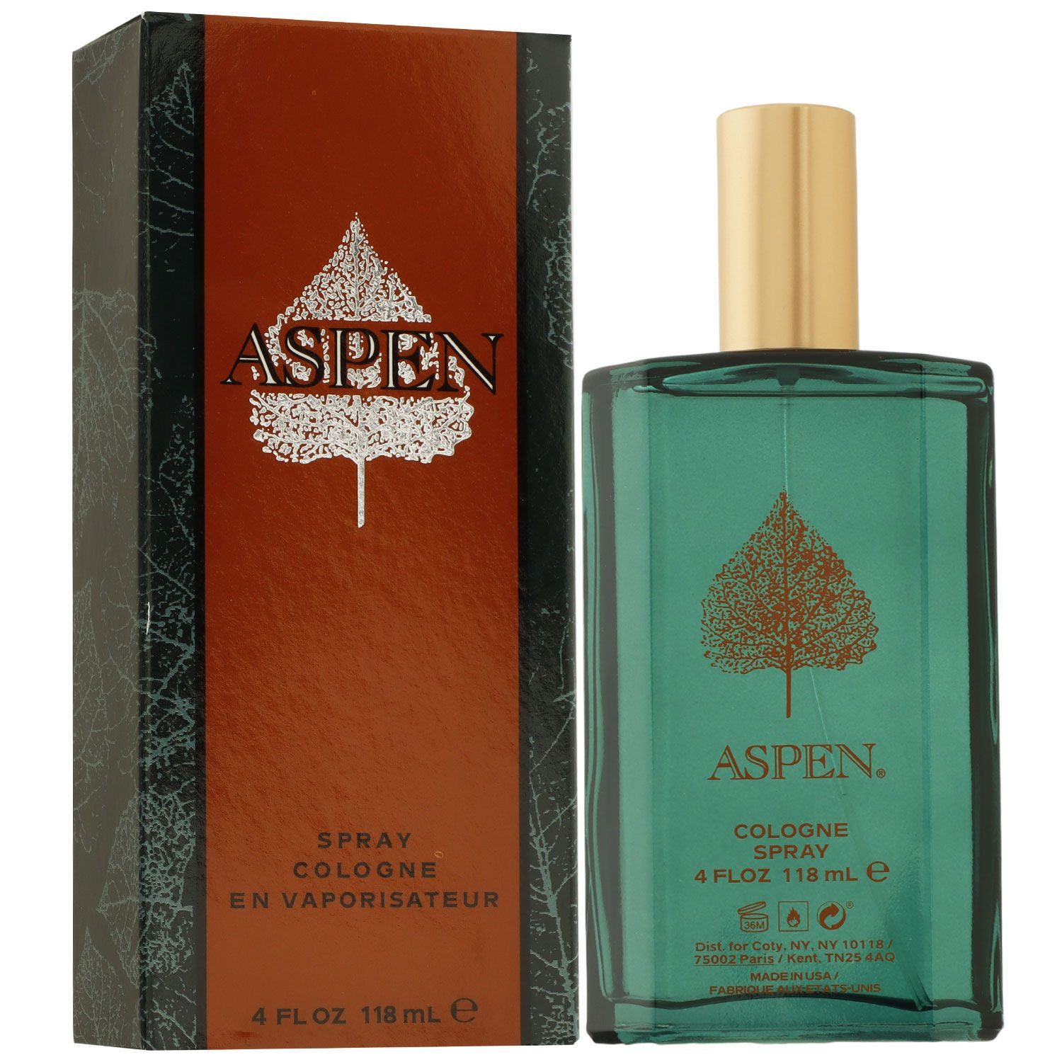 coty Eau de Cologne Aspen for Men 118 ml