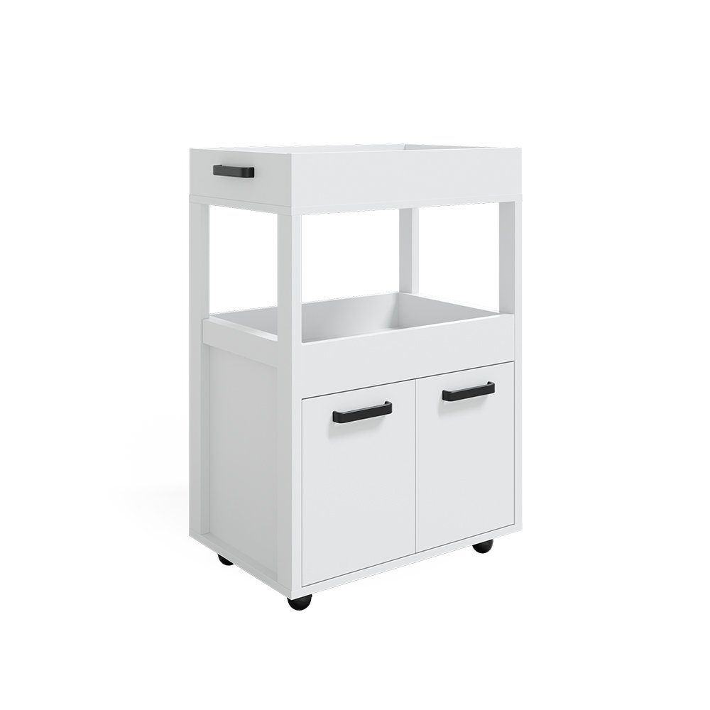 Barschrank Simon, Weiß, 40 x 89 cm